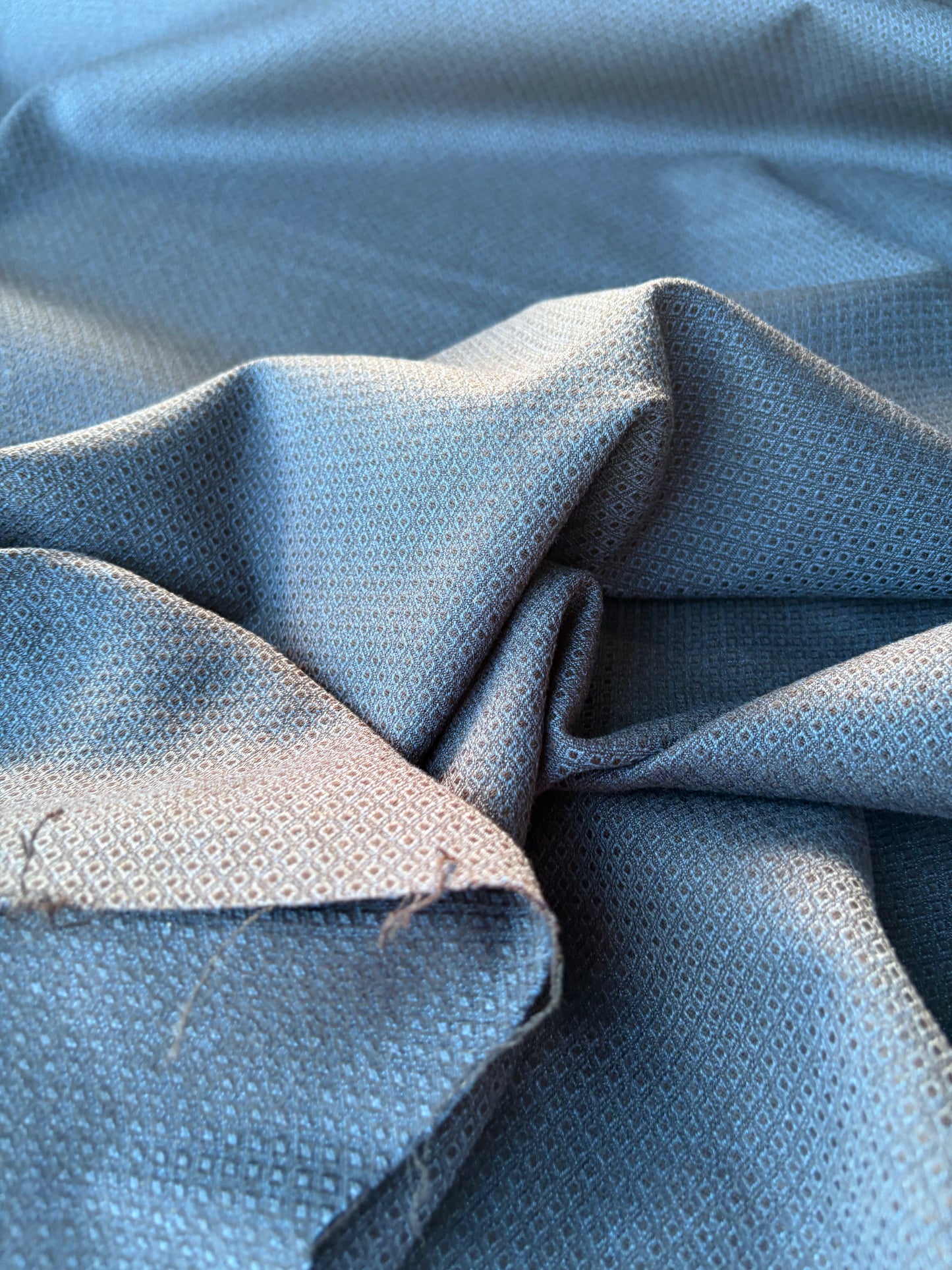 HARVEST SEASON 009 navy structured cotton stretch