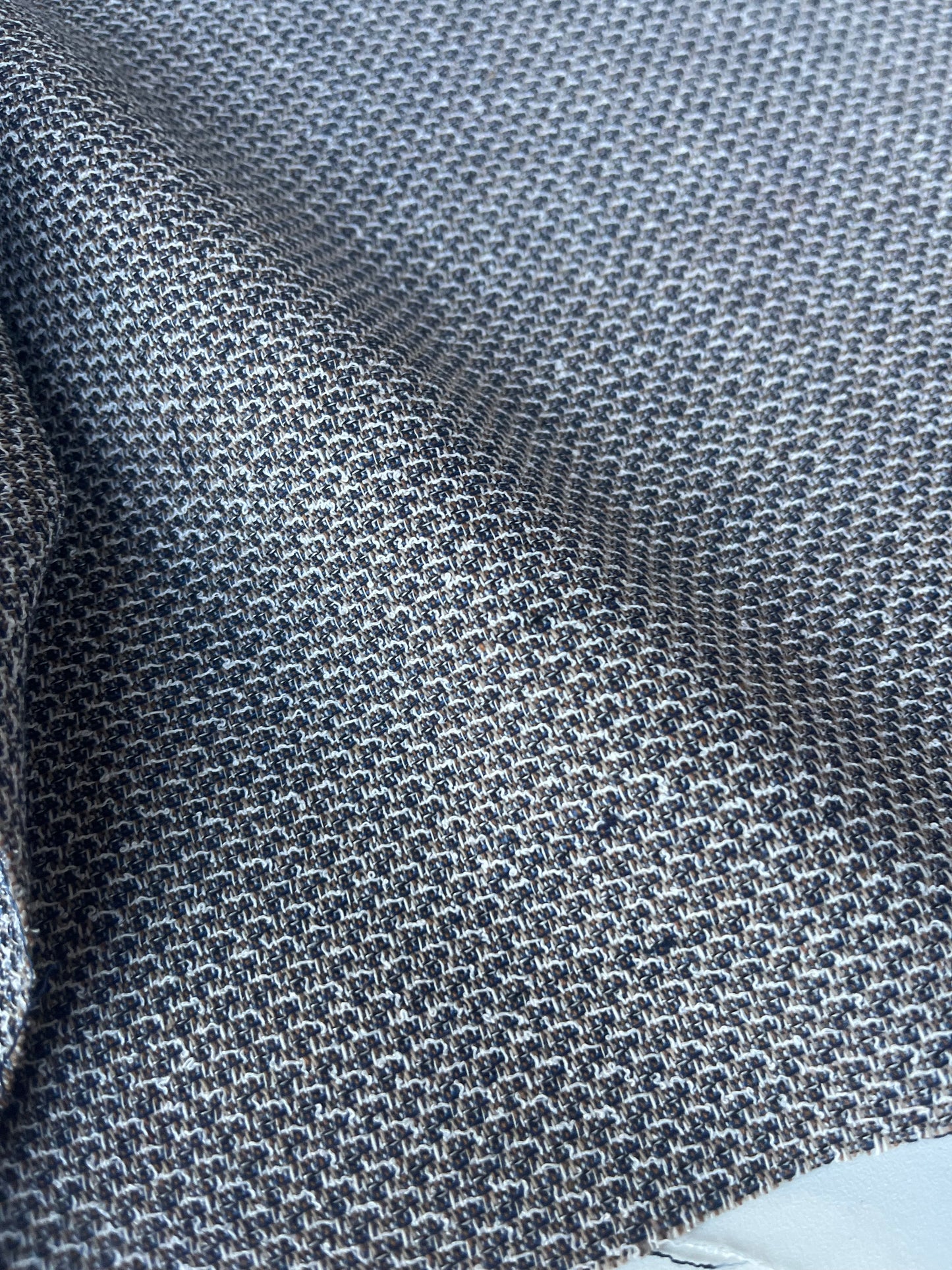 PC JOSEPHA 002 midweight linen/cotton jacquard indigo/sand