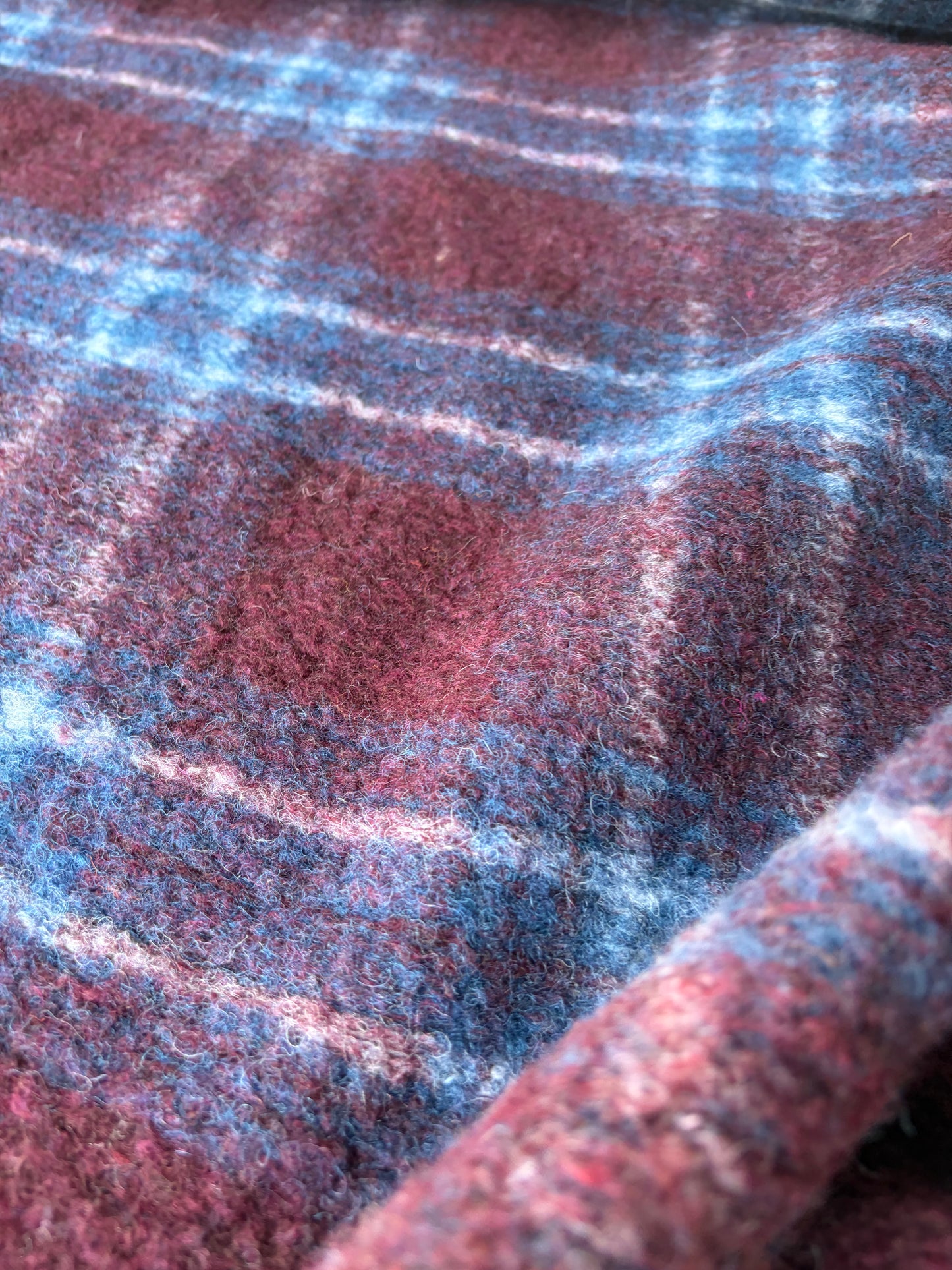 HARVEST SEASON 012 checkered boiled wool