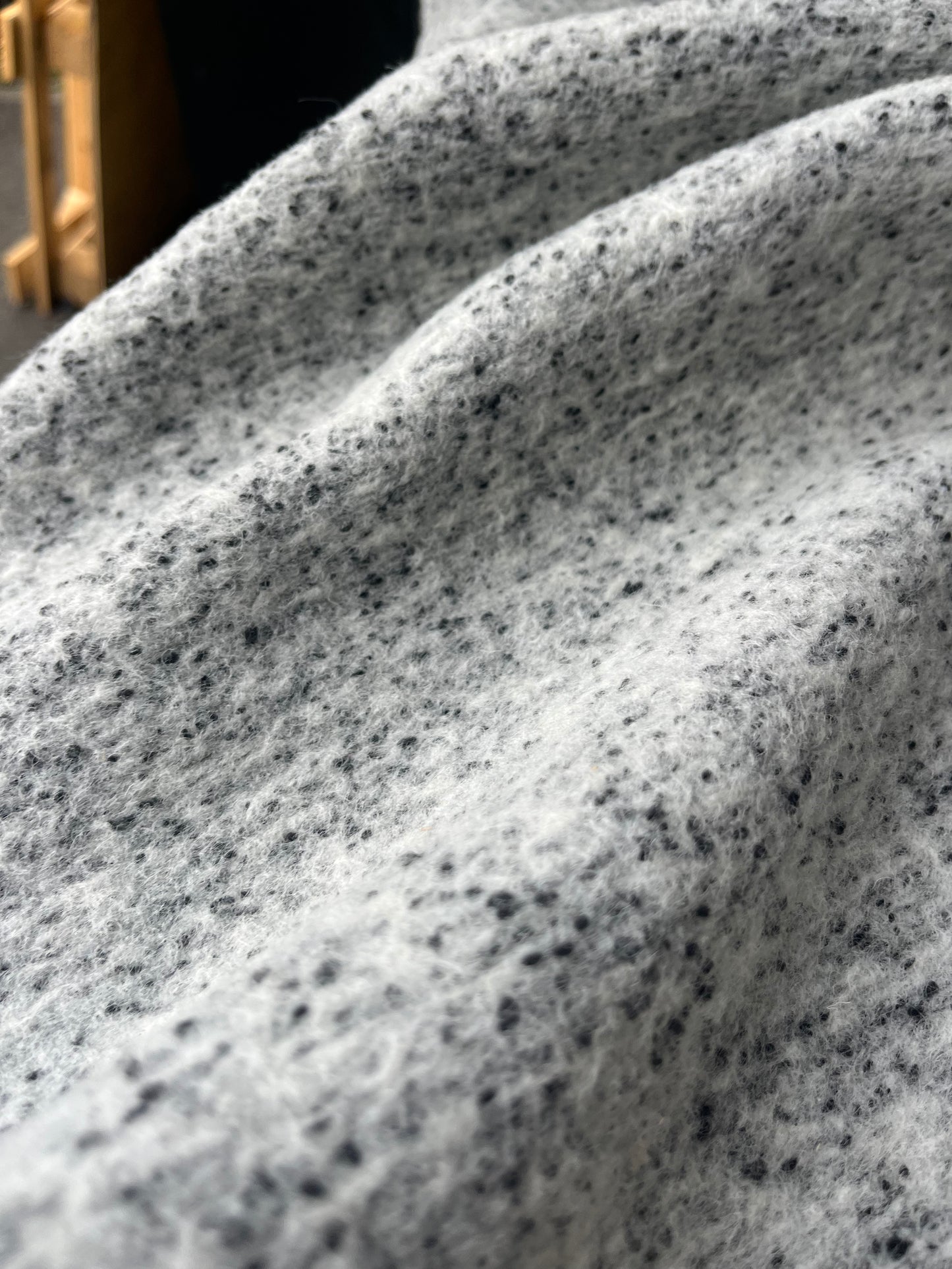 tweed bouclette grey
