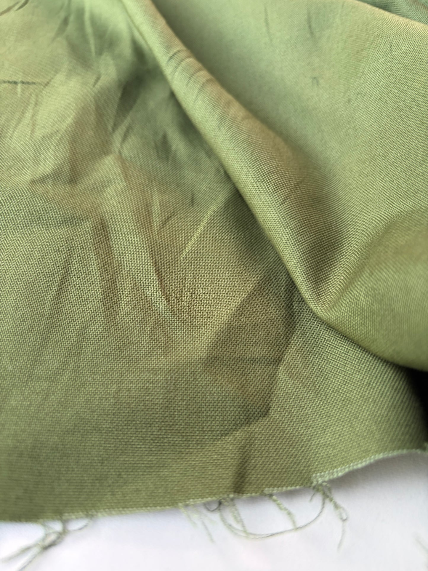 HARVEST SEASON 024 moss green viscose linen panama weaving