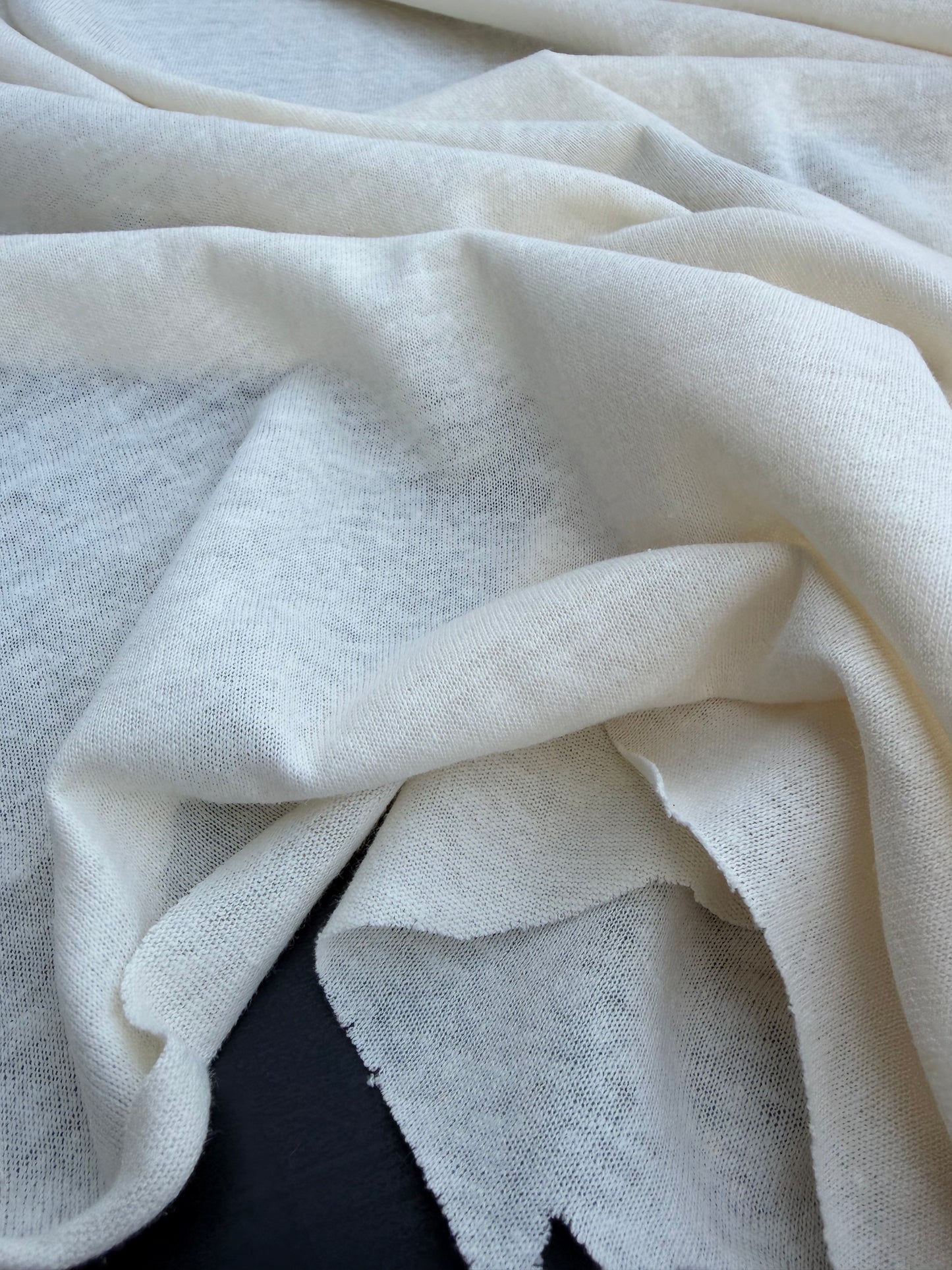 B.ROSE 007 linen jersey ecru