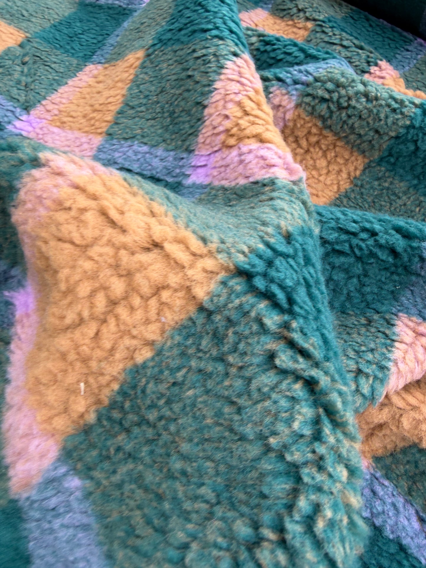 B.ROSE 015 heavy wool bouclette check