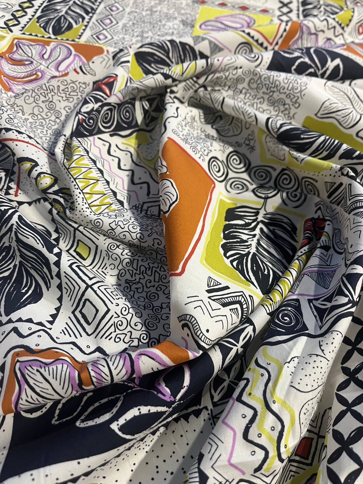 JANIE 012 cotton poplin patchwork print