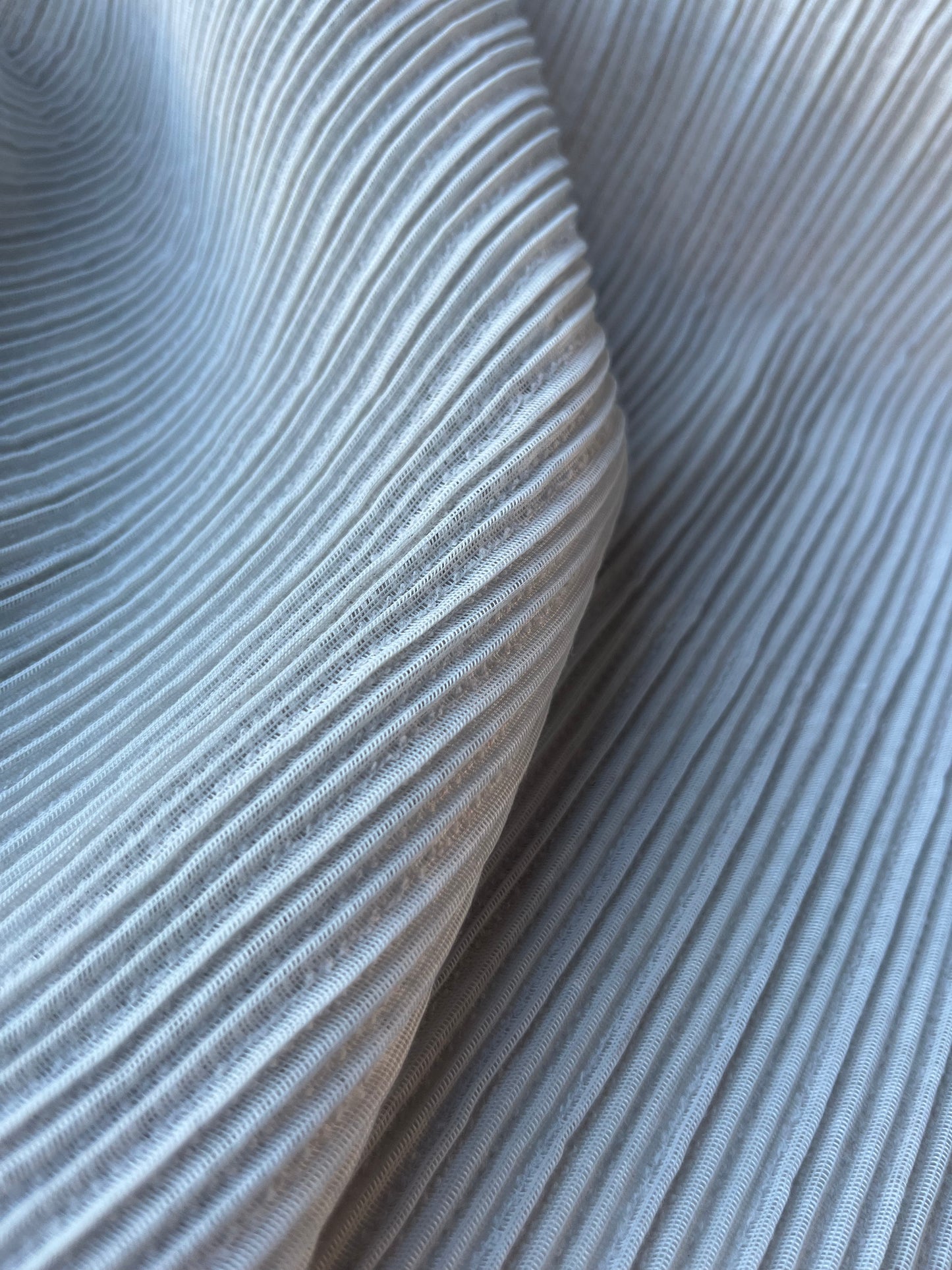 JUNO 035 gauze pleated Issey foggy grey