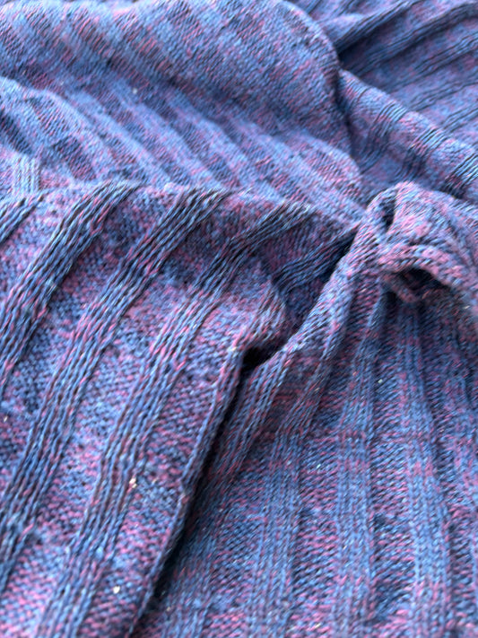 AXEL 016 navy/red cable jersey cotton/wool