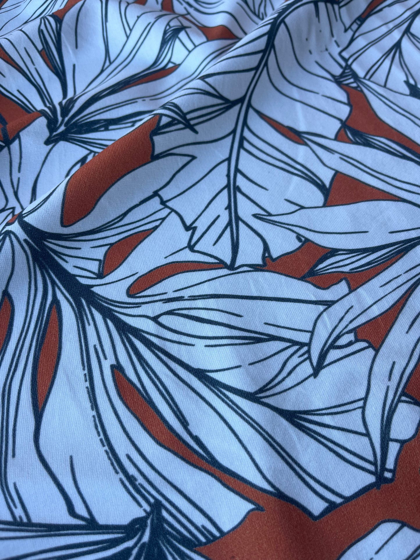 JUNO 047 Felpa/jogging big tropical monstera leaves