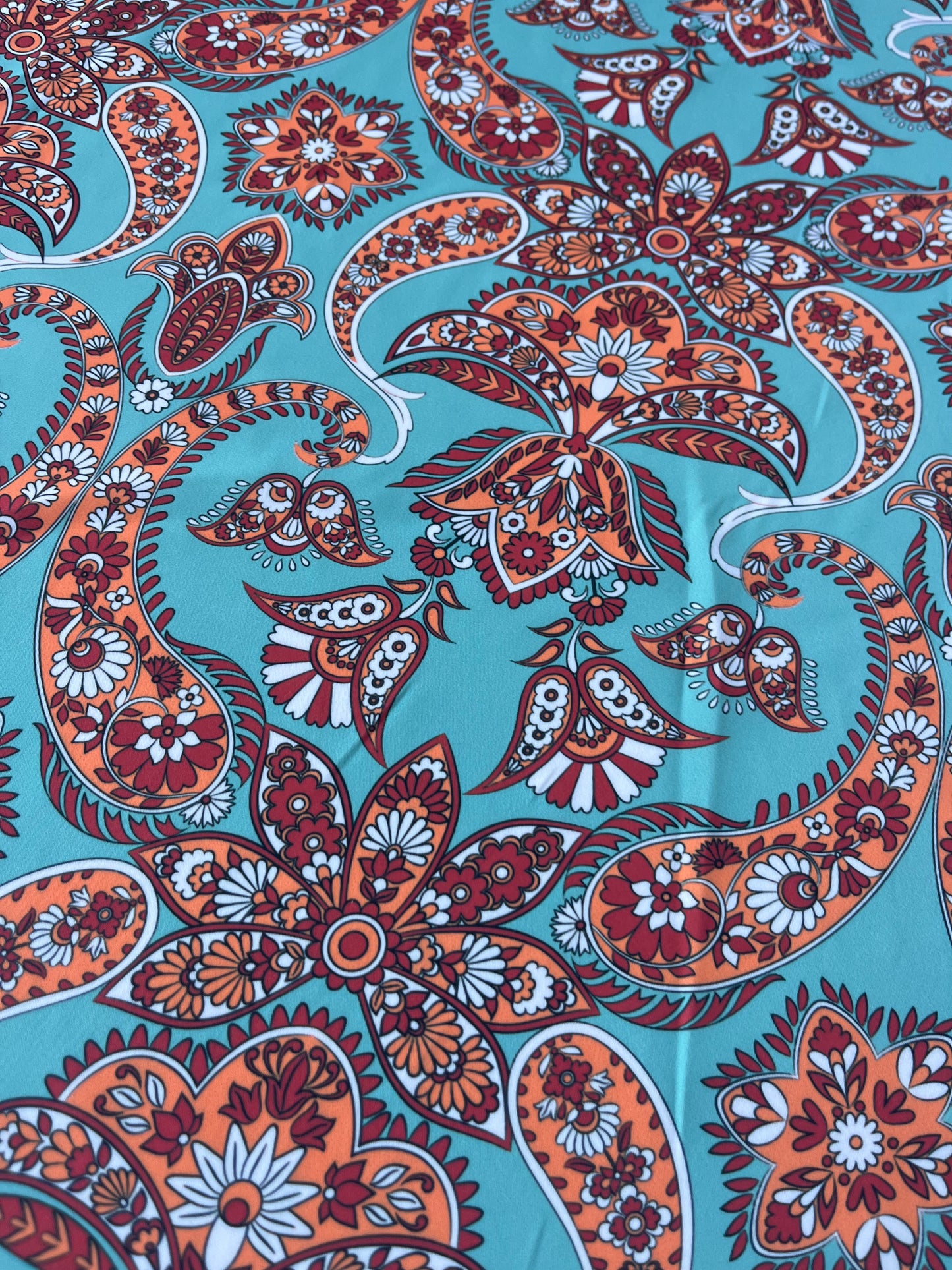 JUNO 048 silky satin vintage paisley digital