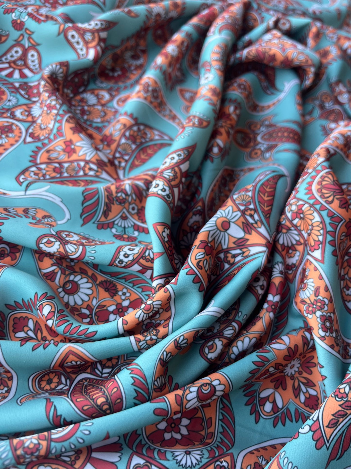 JUNO 048 silky satin vintage paisley digital