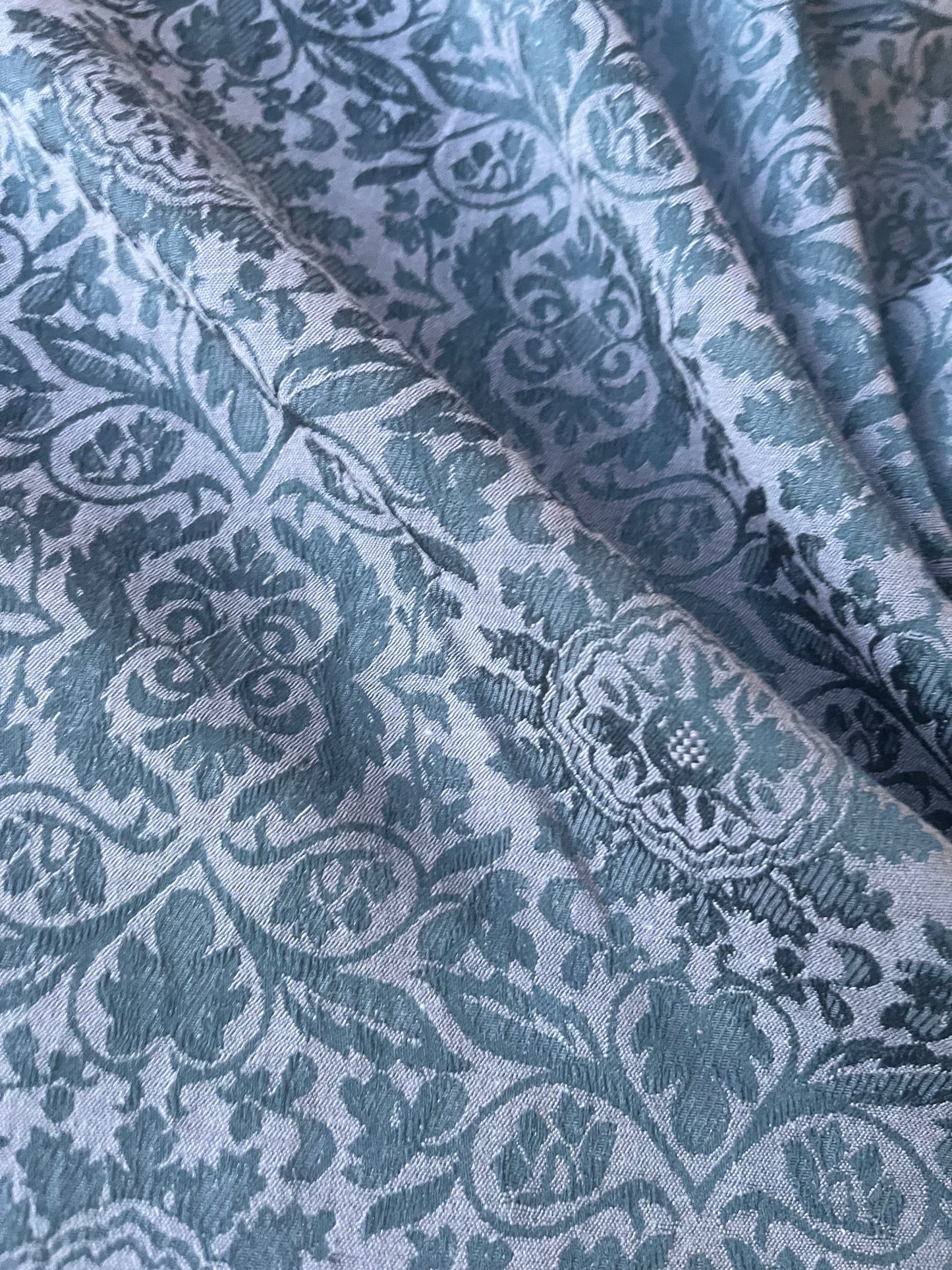 TINA 002 cotton stretch jacquard brown ornamental design