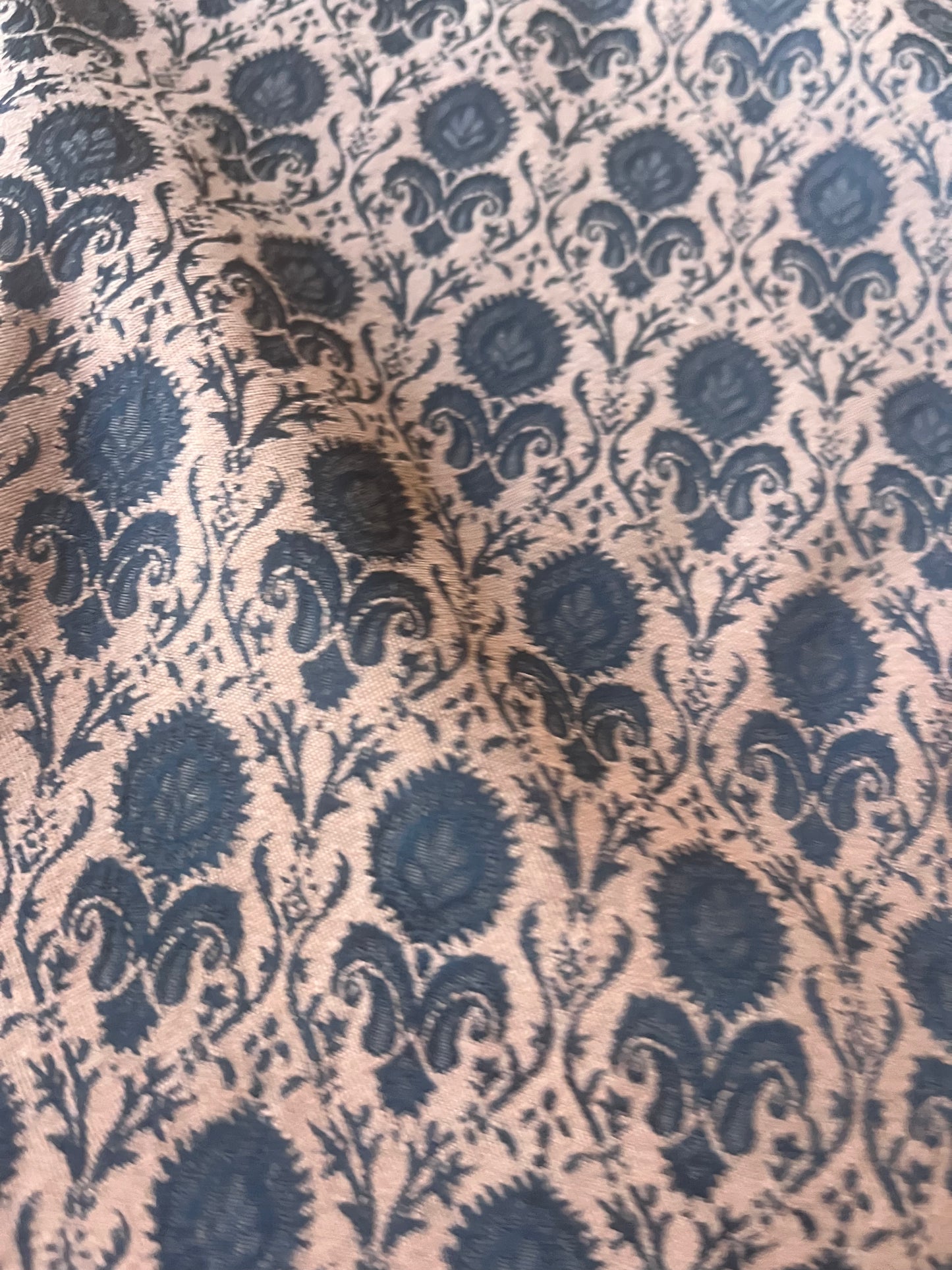TINA 003 cotton stretch jacquard small flower design orange/black