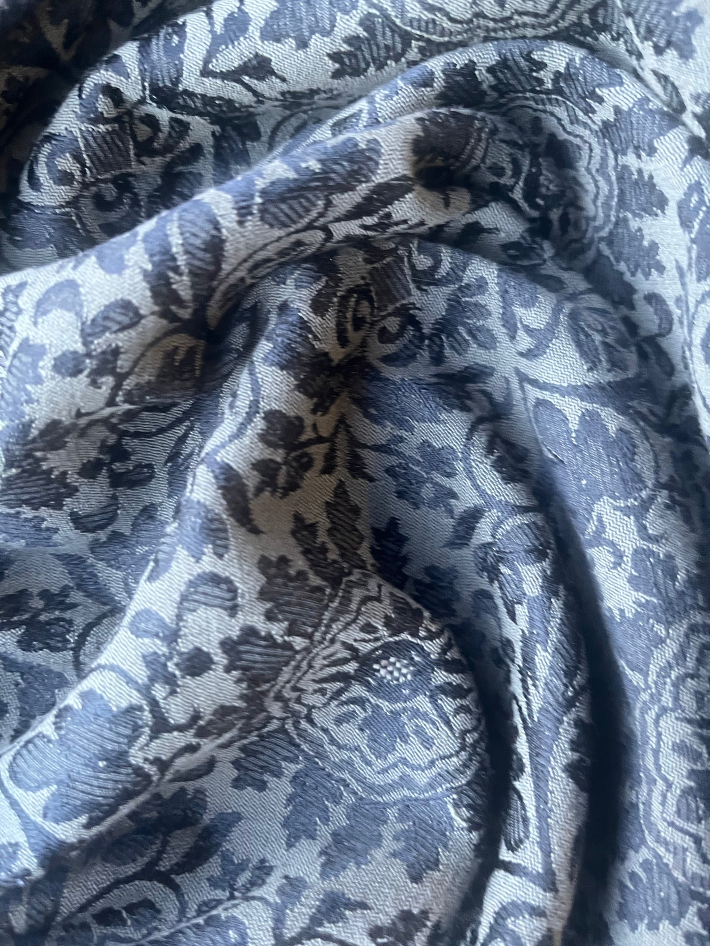 TINA 005 cotton stretch jacquard khaky/black ornamental design