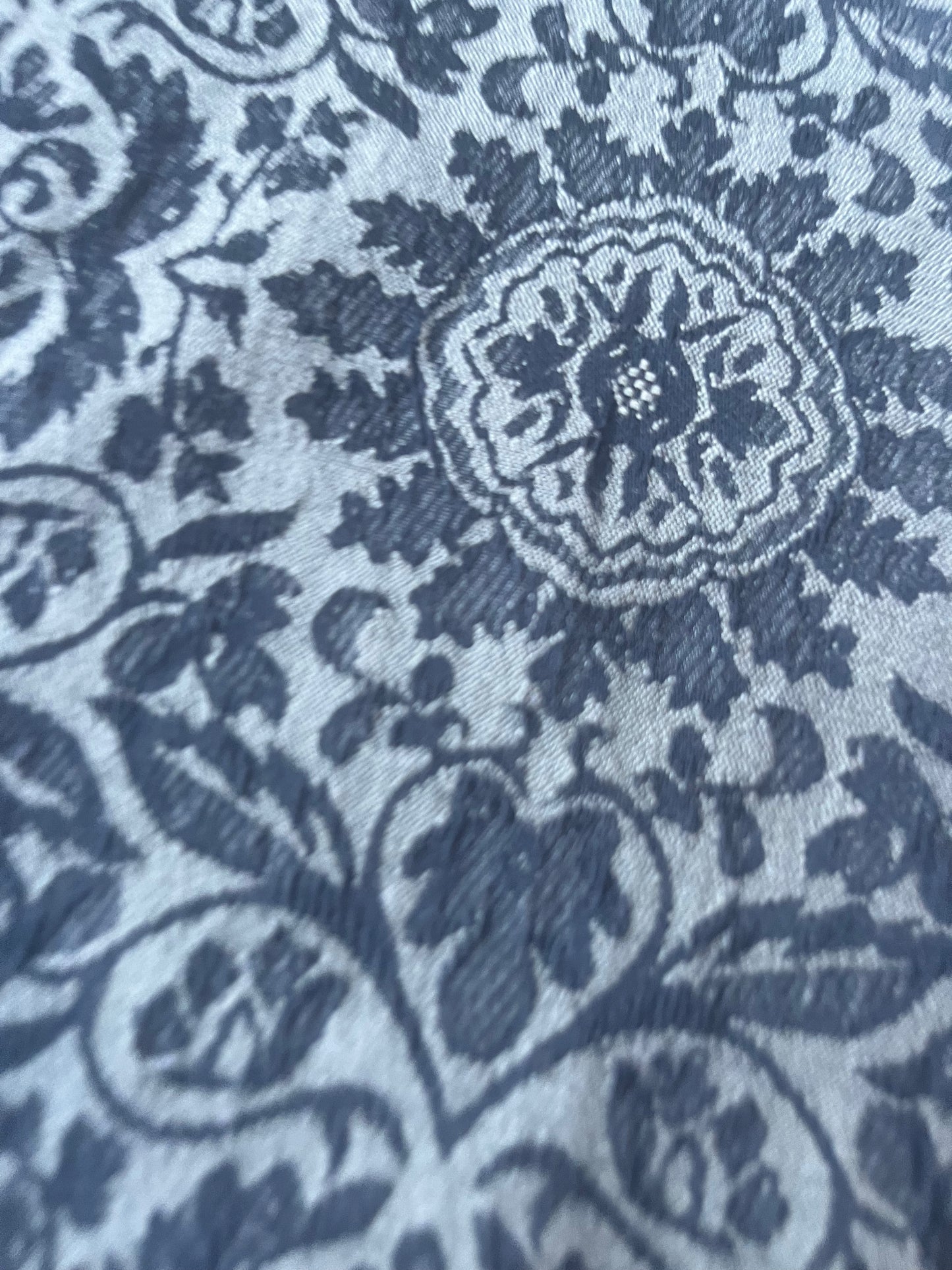 TINA 005 cotton stretch jacquard khaky/black ornamental design