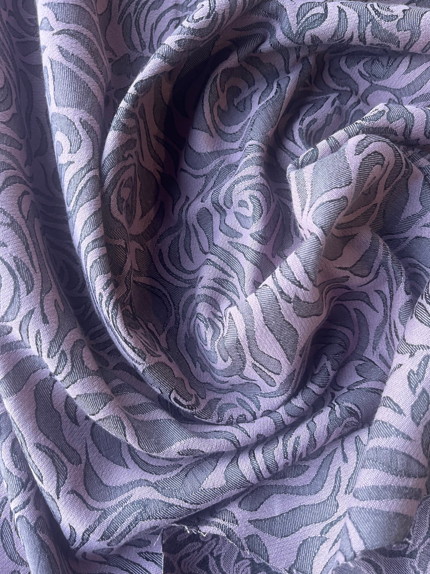 TINA 006 cotton stretch jacquard soft pink roses