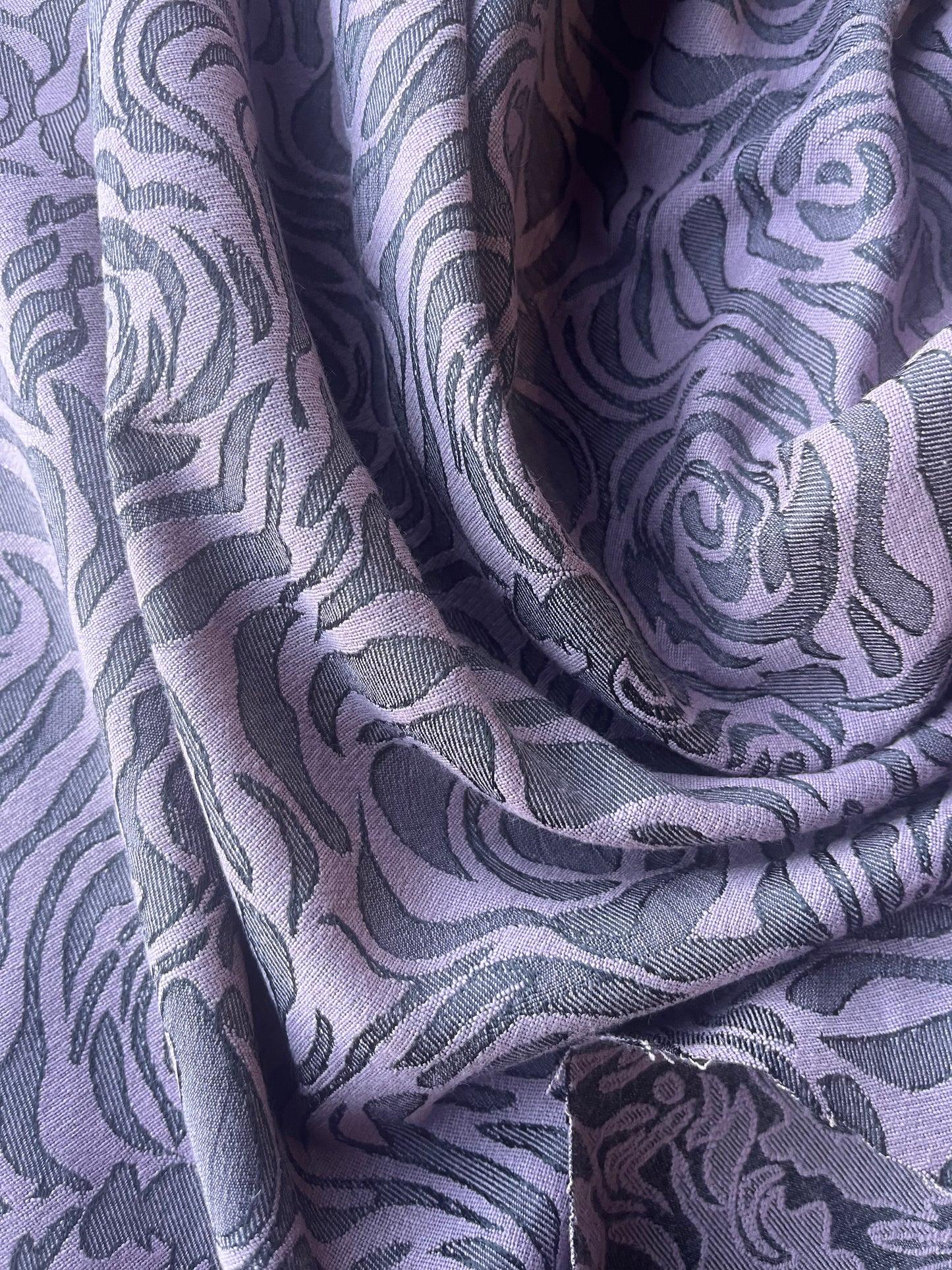 TINA 006 cotton stretch jacquard soft pink roses