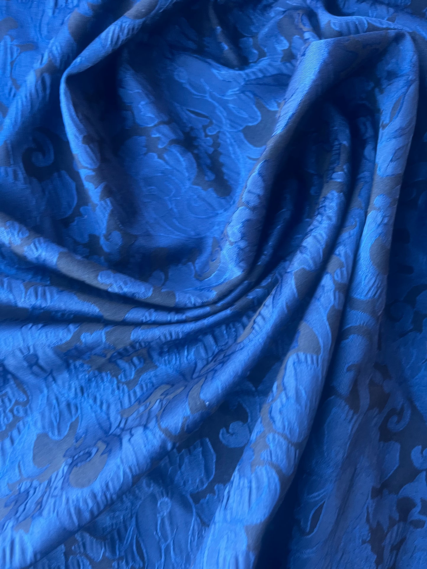 TINA 011 cotton stretch jacquard blue/black