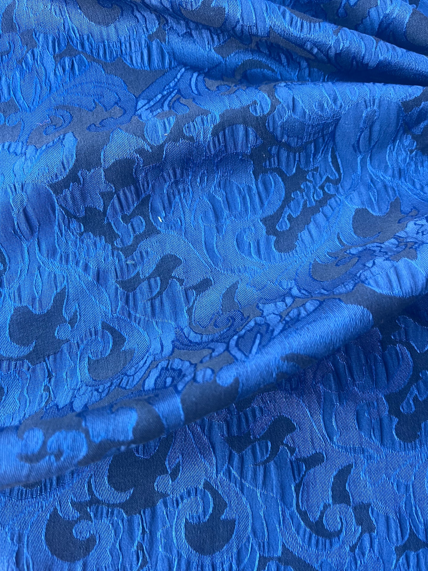 TINA 011 cotton stretch jacquard blue/black