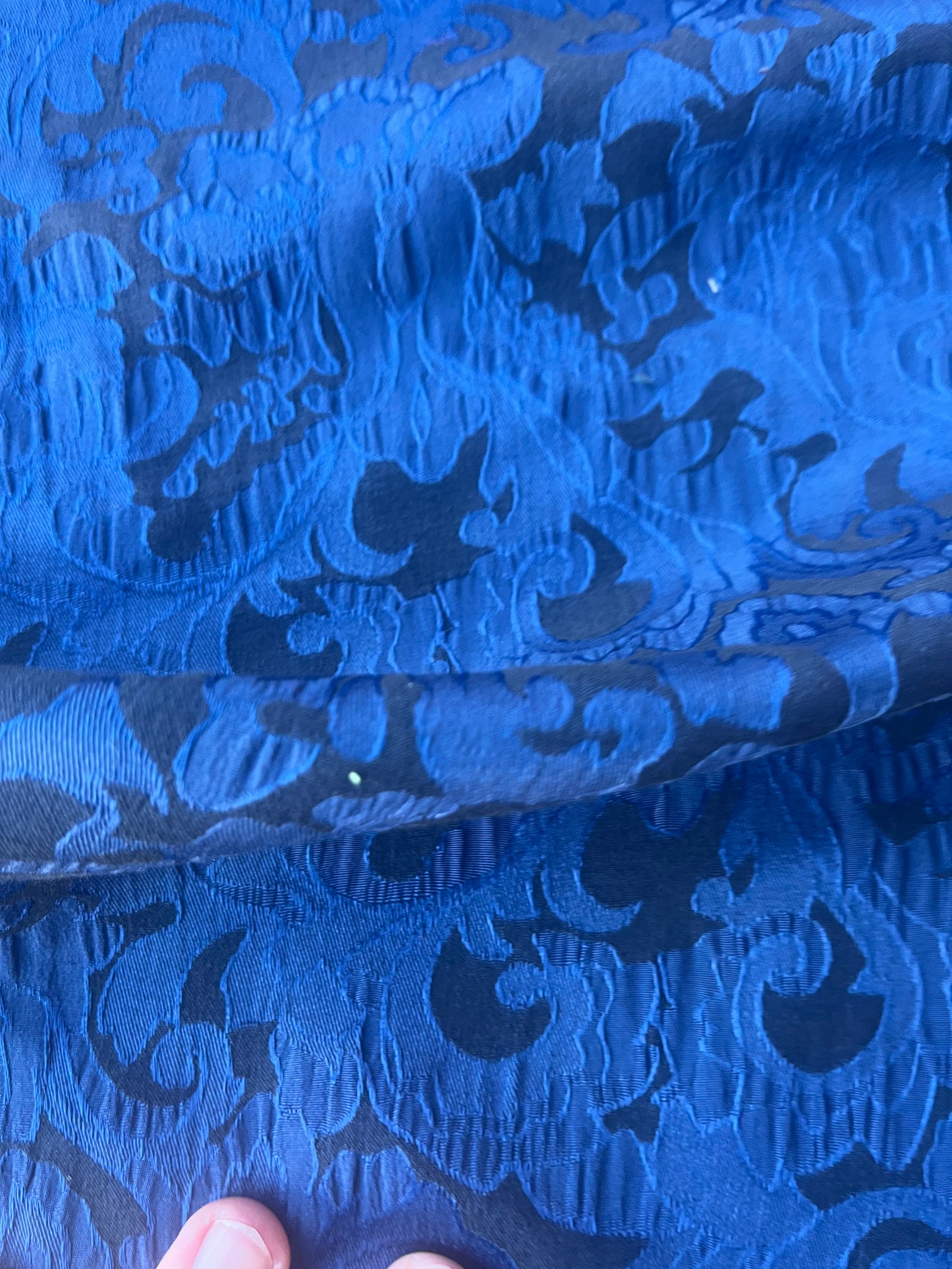 TINA 011 cotton stretch jacquard blue/black