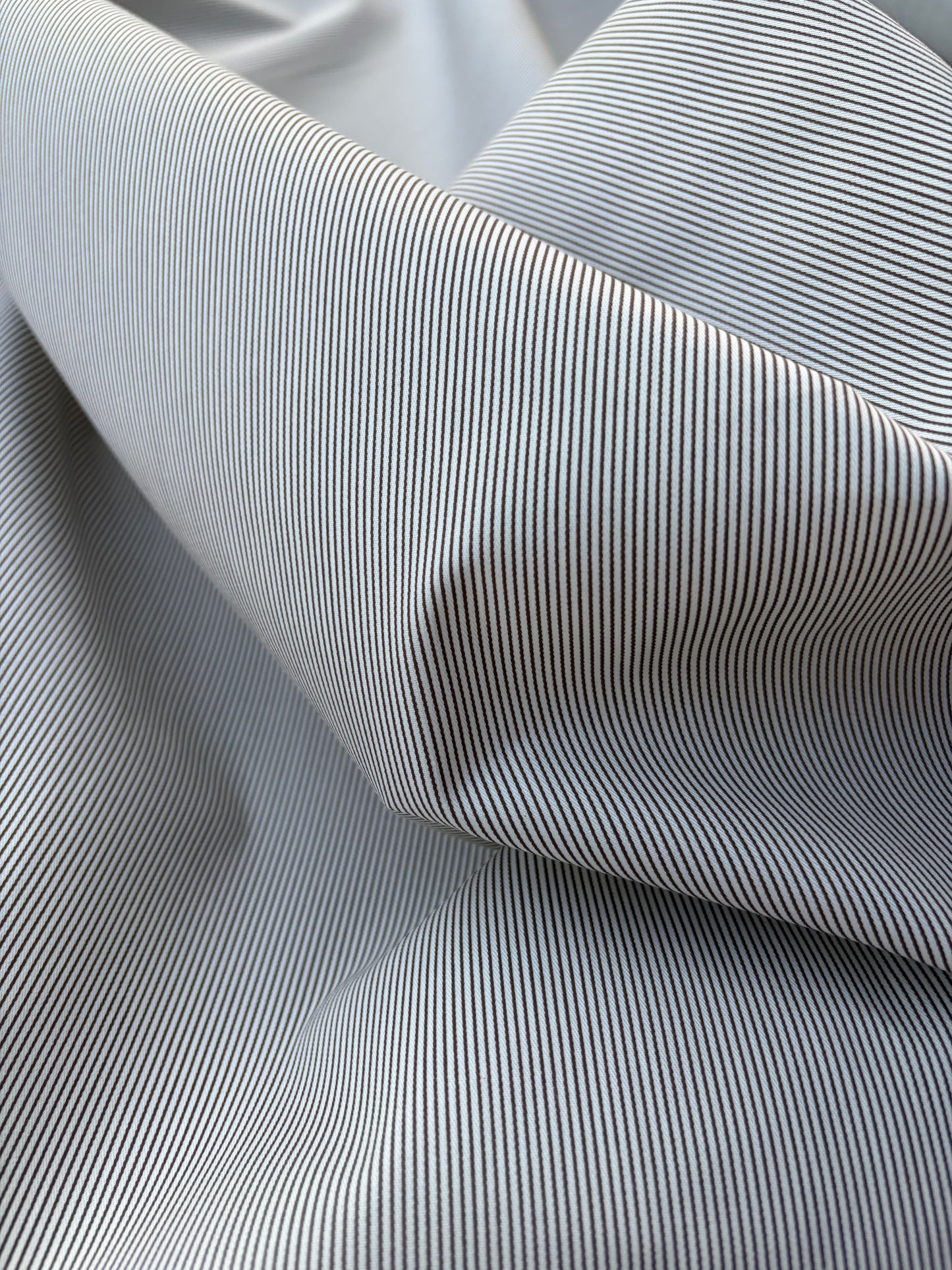 AMI 040 yarn dyed cotton stripes Black/white