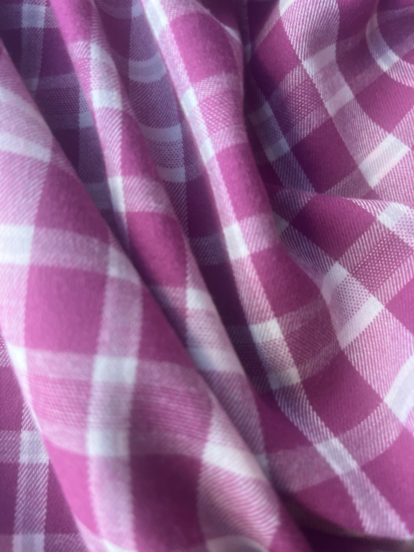 MONTI 012 42286/7cotton dobby twill check pink/off white