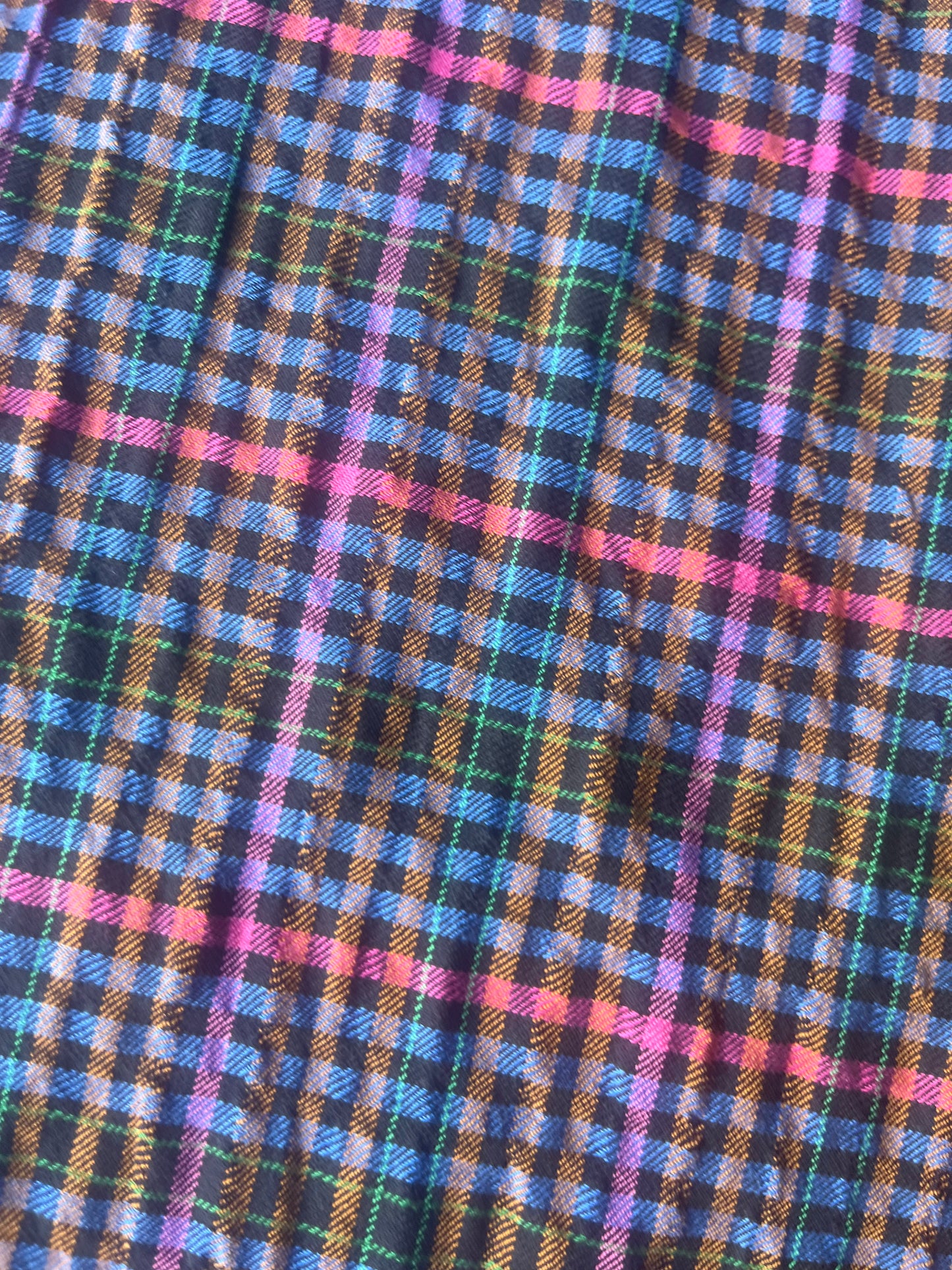 MONTI 014 44031/2 crinkle cramming cotton check pink/blue/green/orange