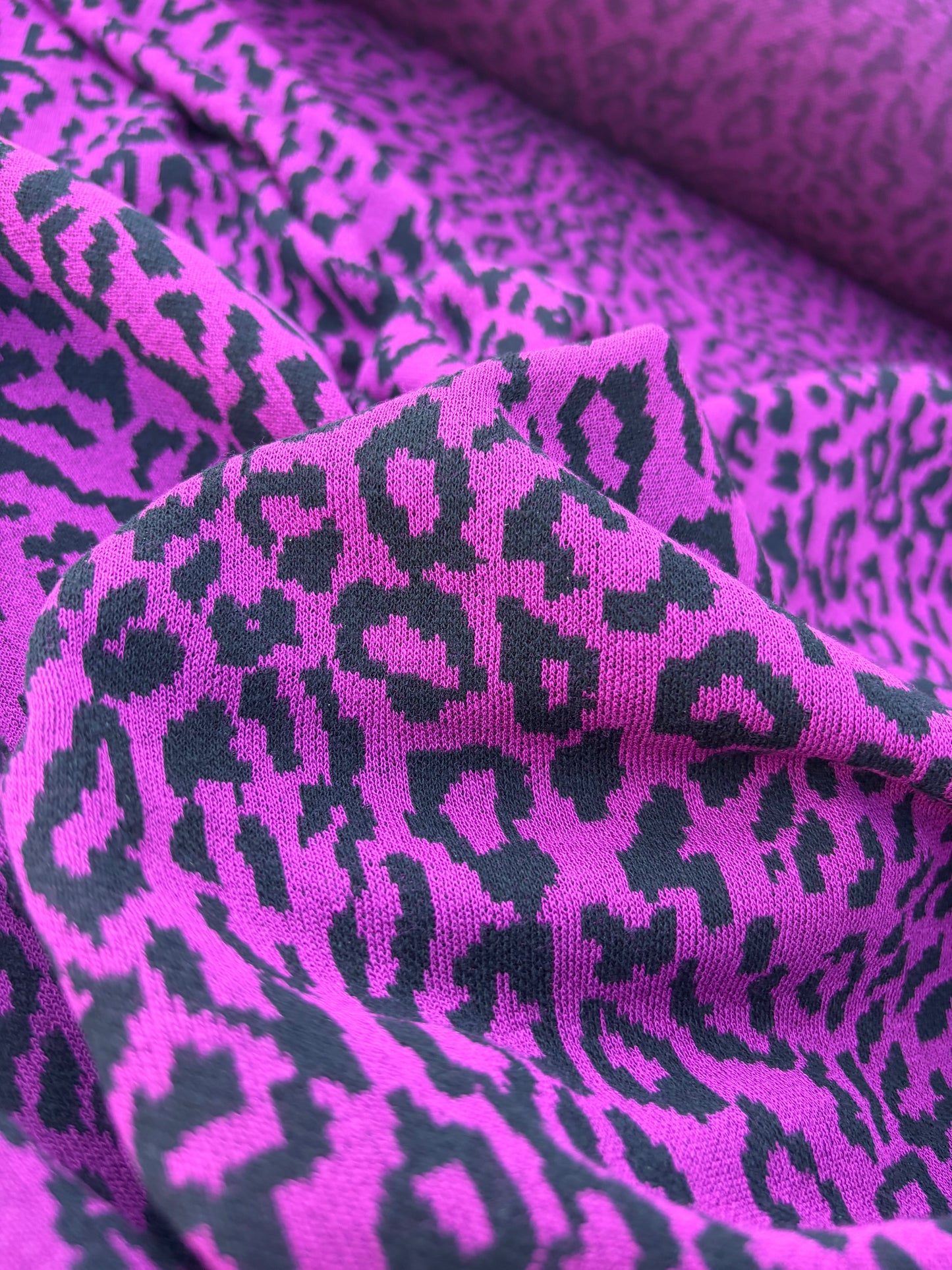 BILLY 013 purple/black cotton jersey jacquard
