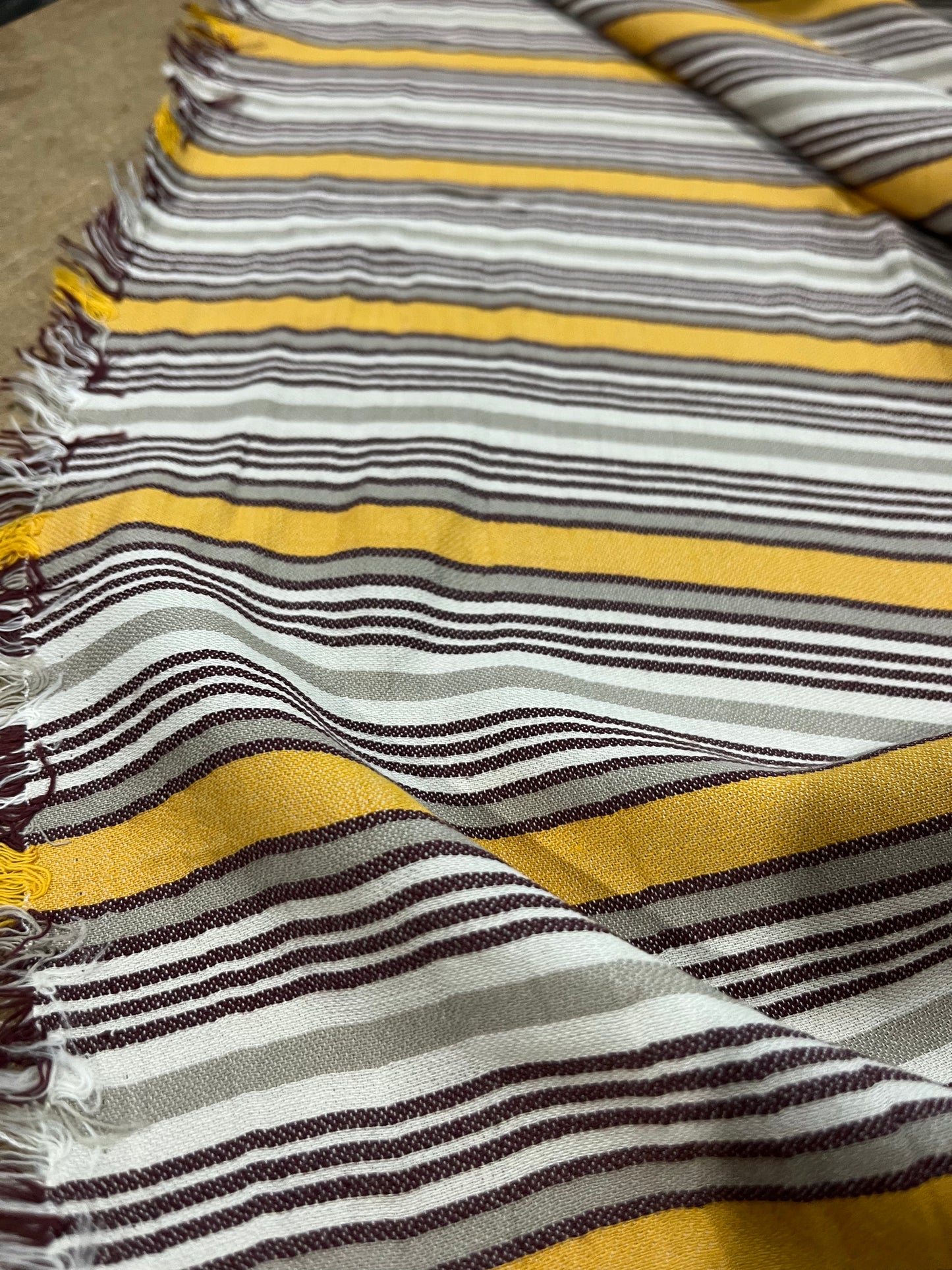 LC Zorba #08 washed cotton stripes yellow/ecru