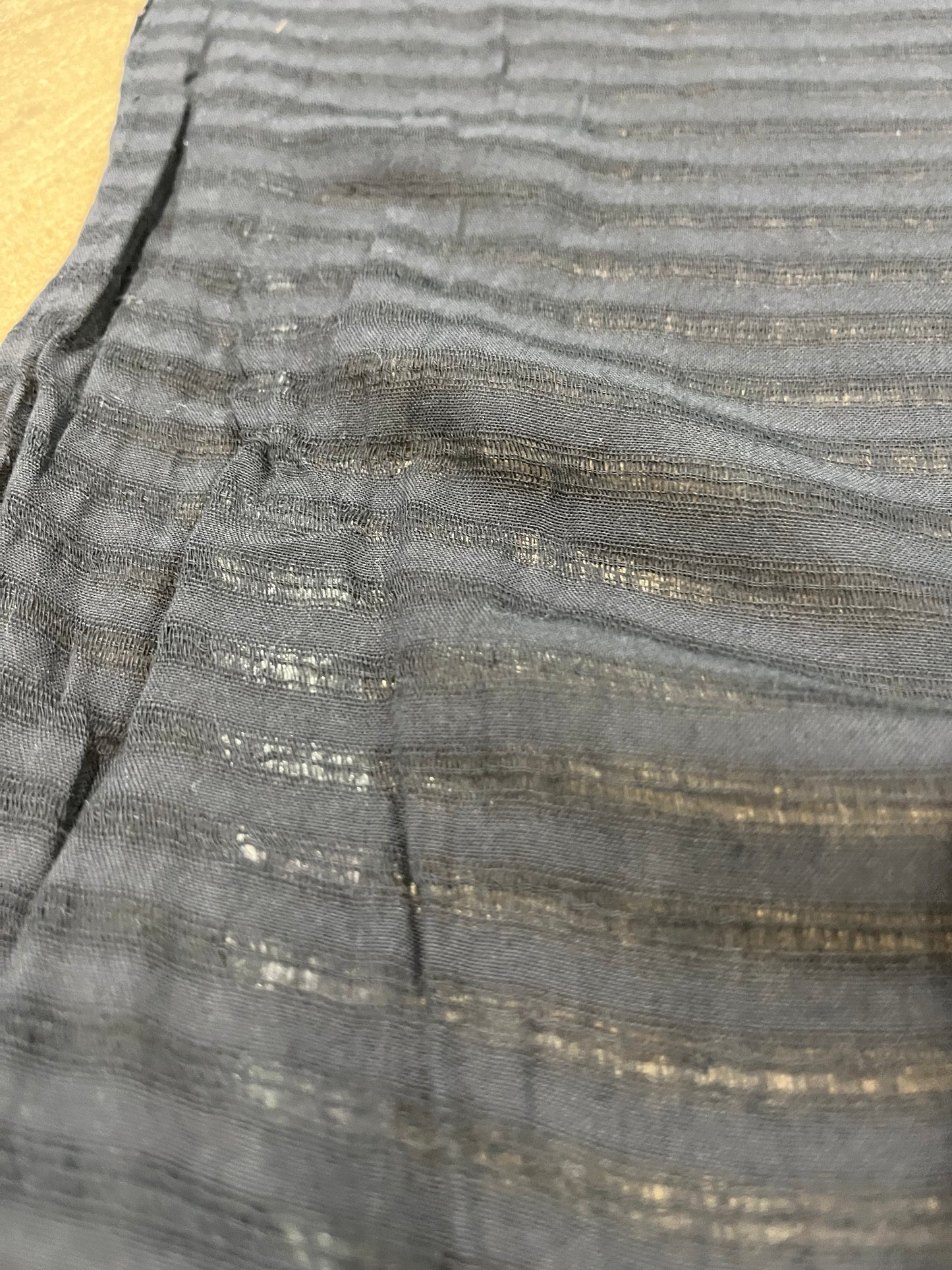 Gauze stripes charcoal
