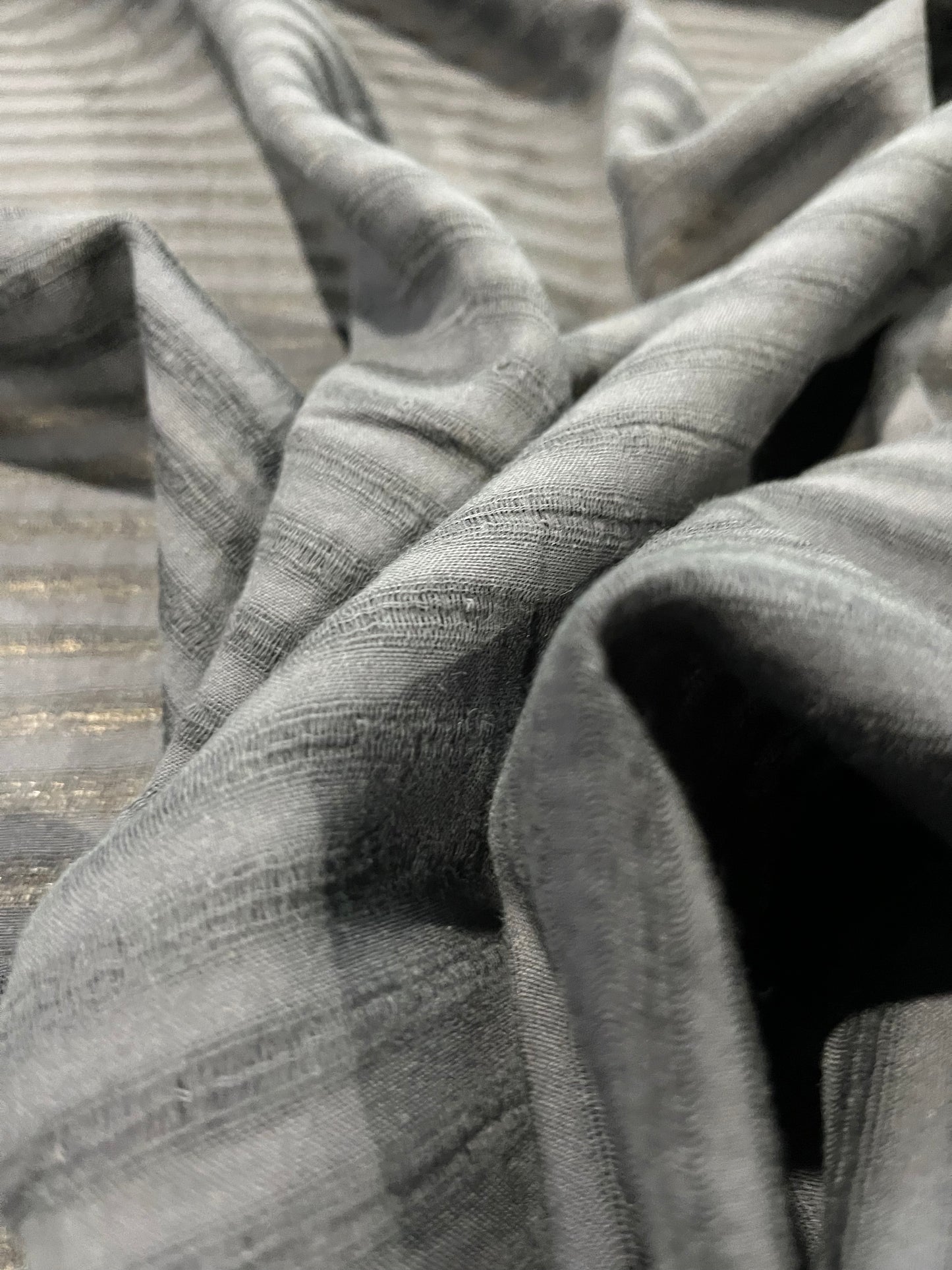 Gauze stripes charcoal