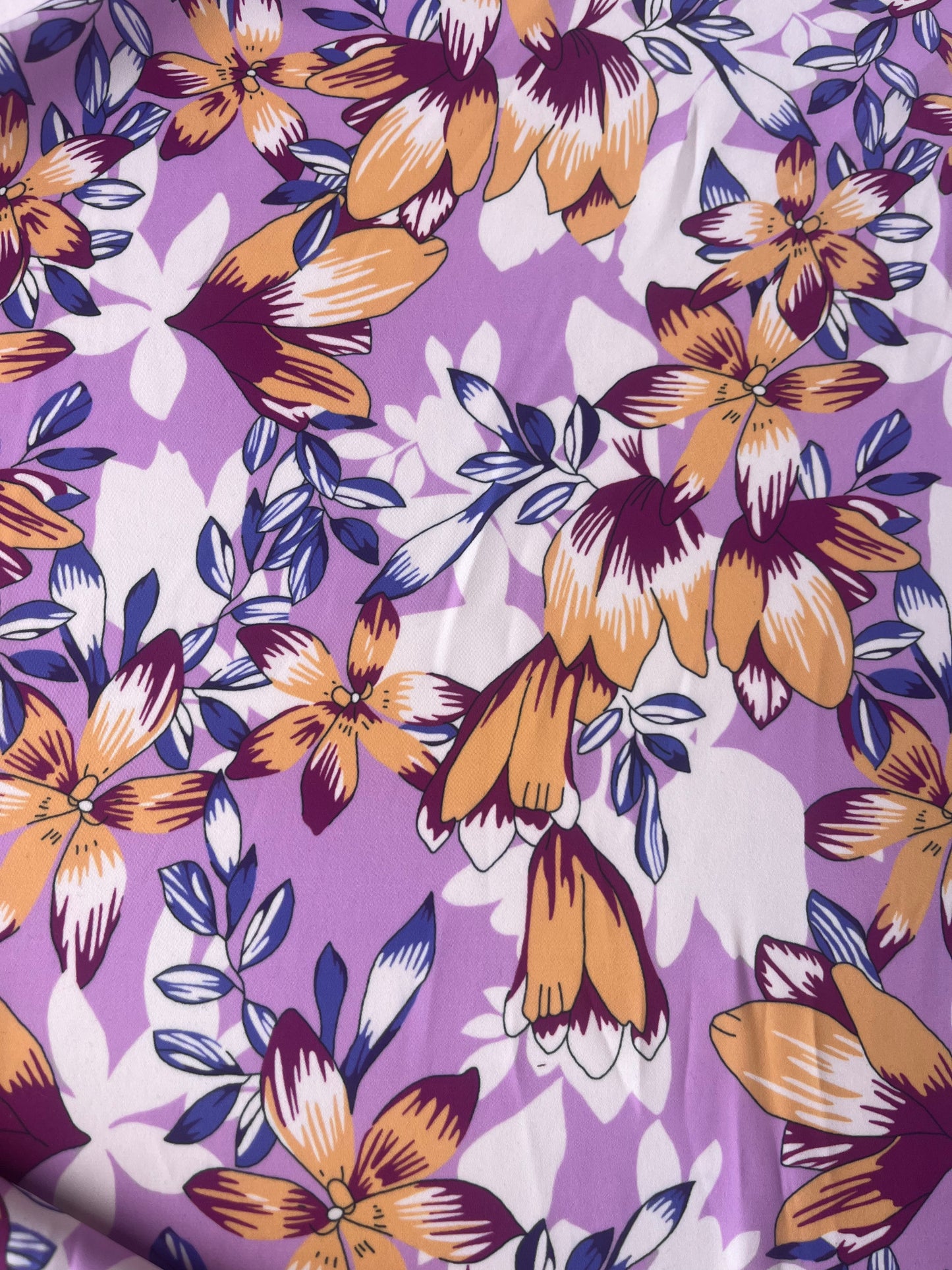 APOLLO 009 silky satin funky flowers