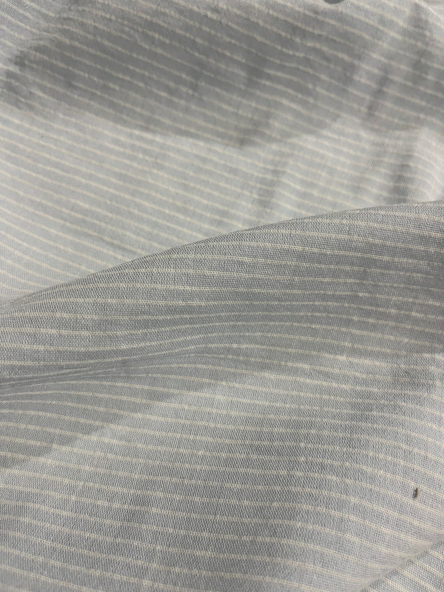 DAMIANO 001 woven cotton stripes light blue