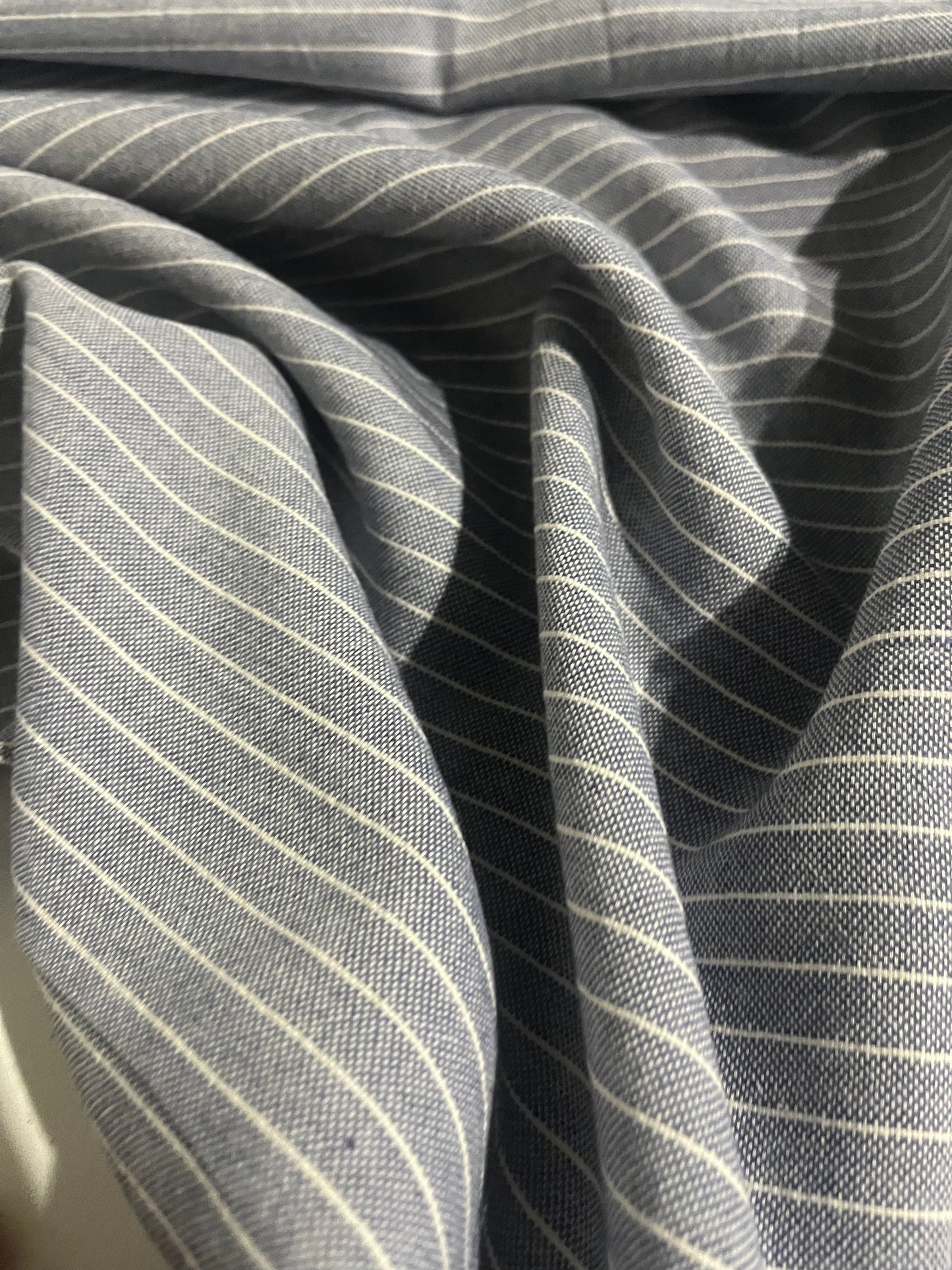 DAMIANO 003 woven canvas pinstripes