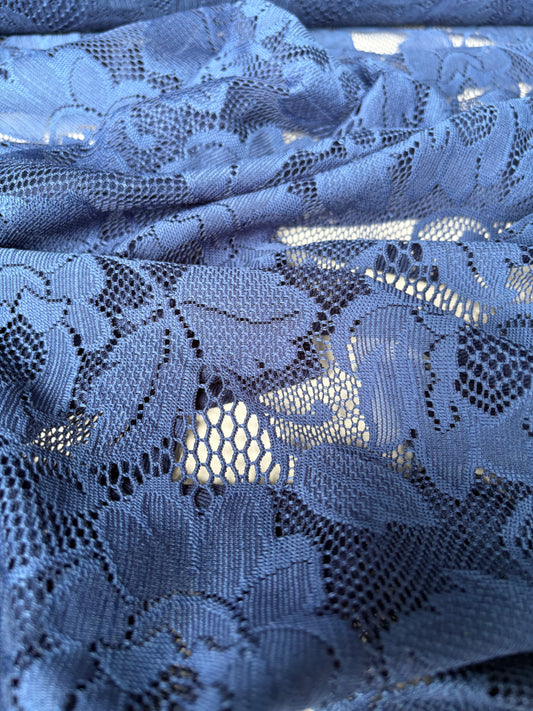 FREDO 024 cotton lace dark blue