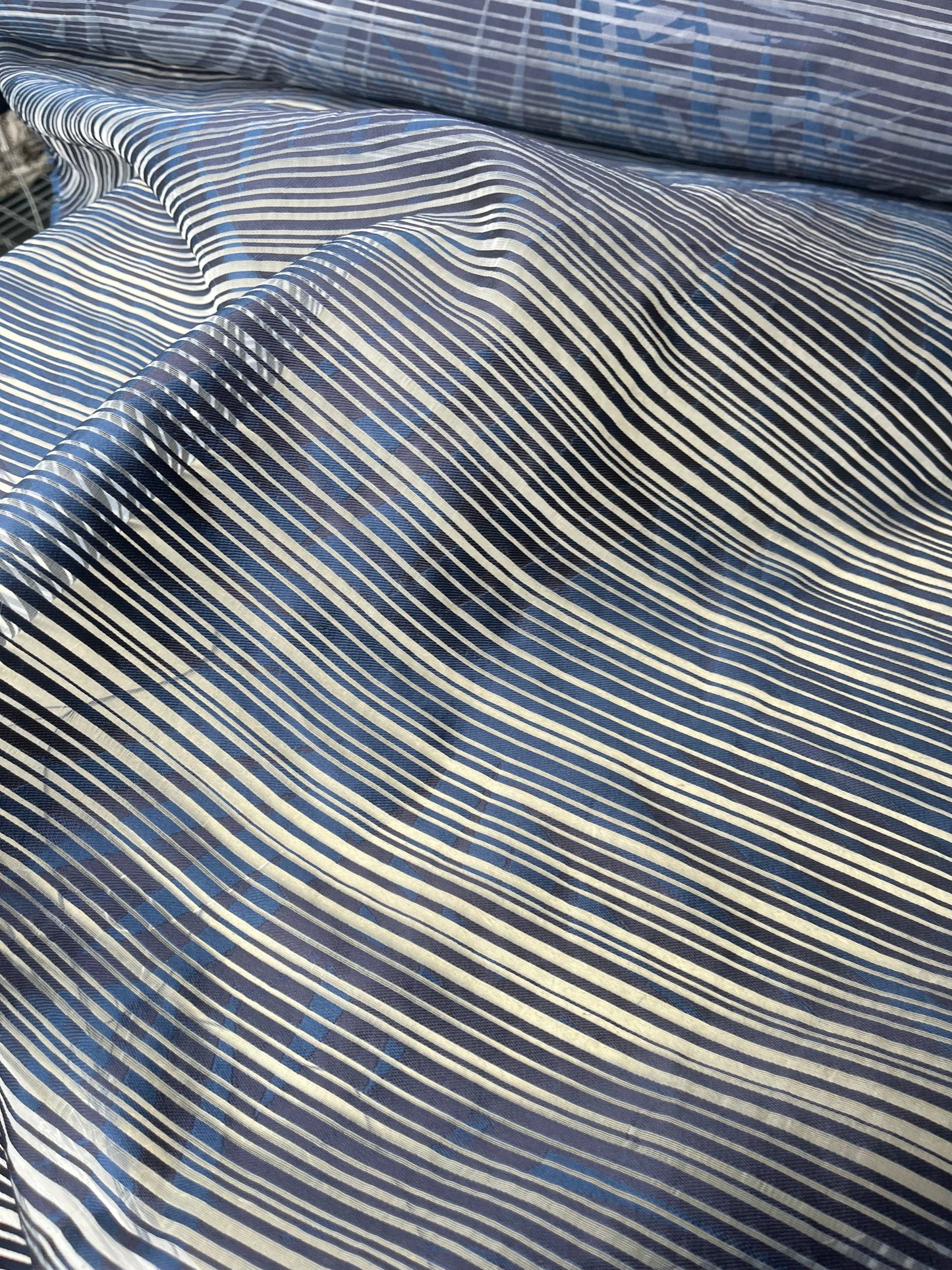 silk/ viscose voile stripes summer Party 135 G02