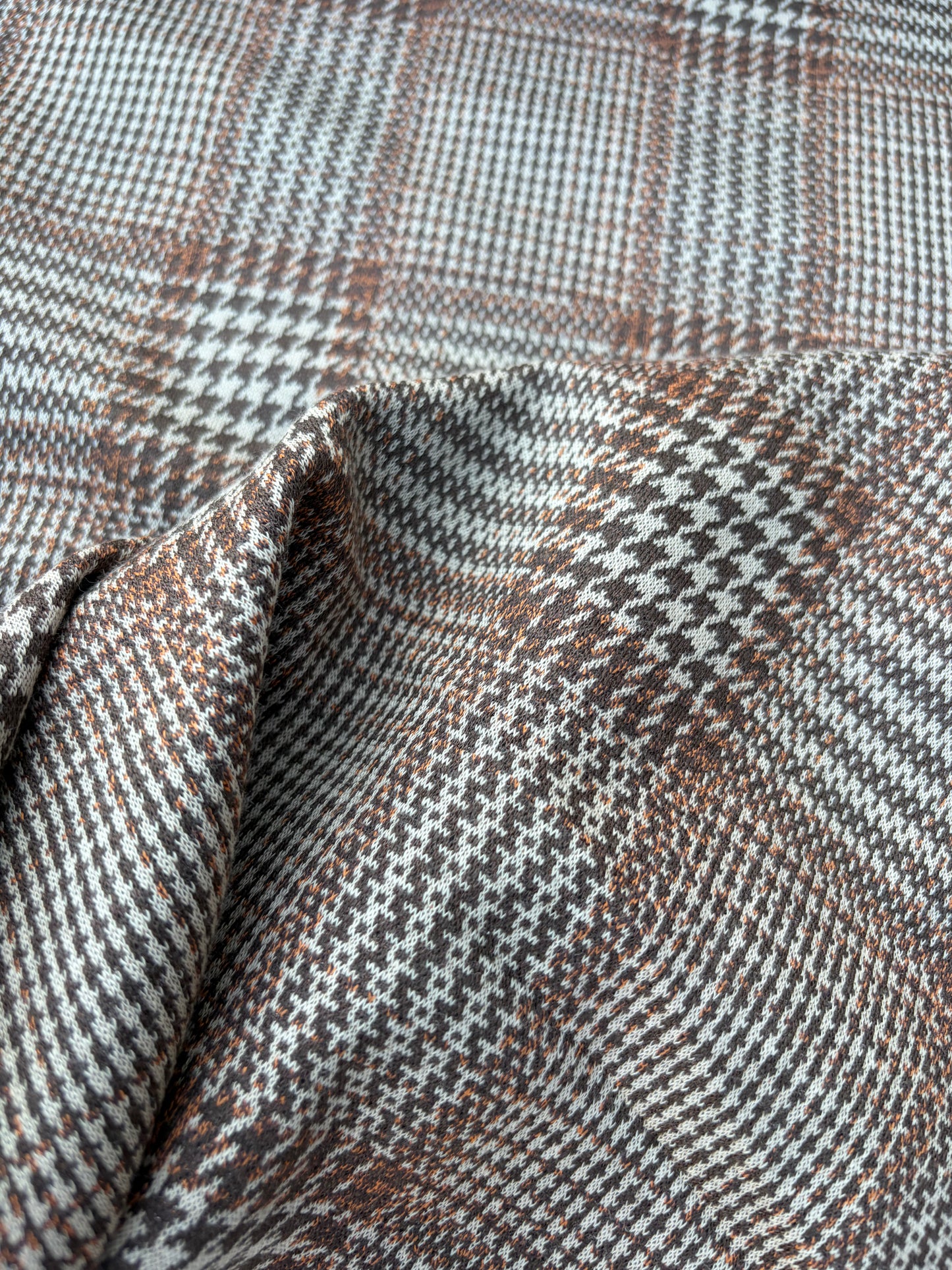 CHARLY 011 checkered brushed heavy jersey jacquard