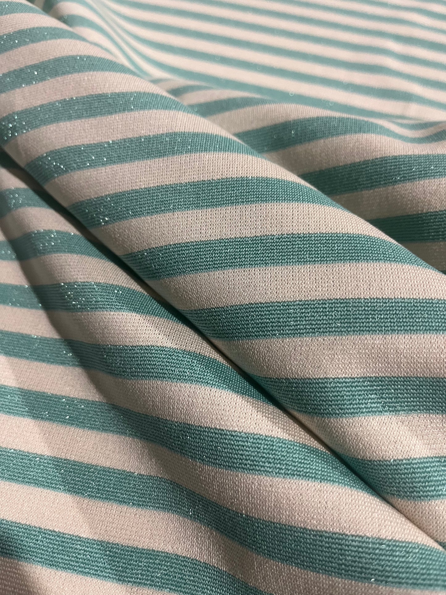 Yvette 010 heavy viscose jersey shiny stripes