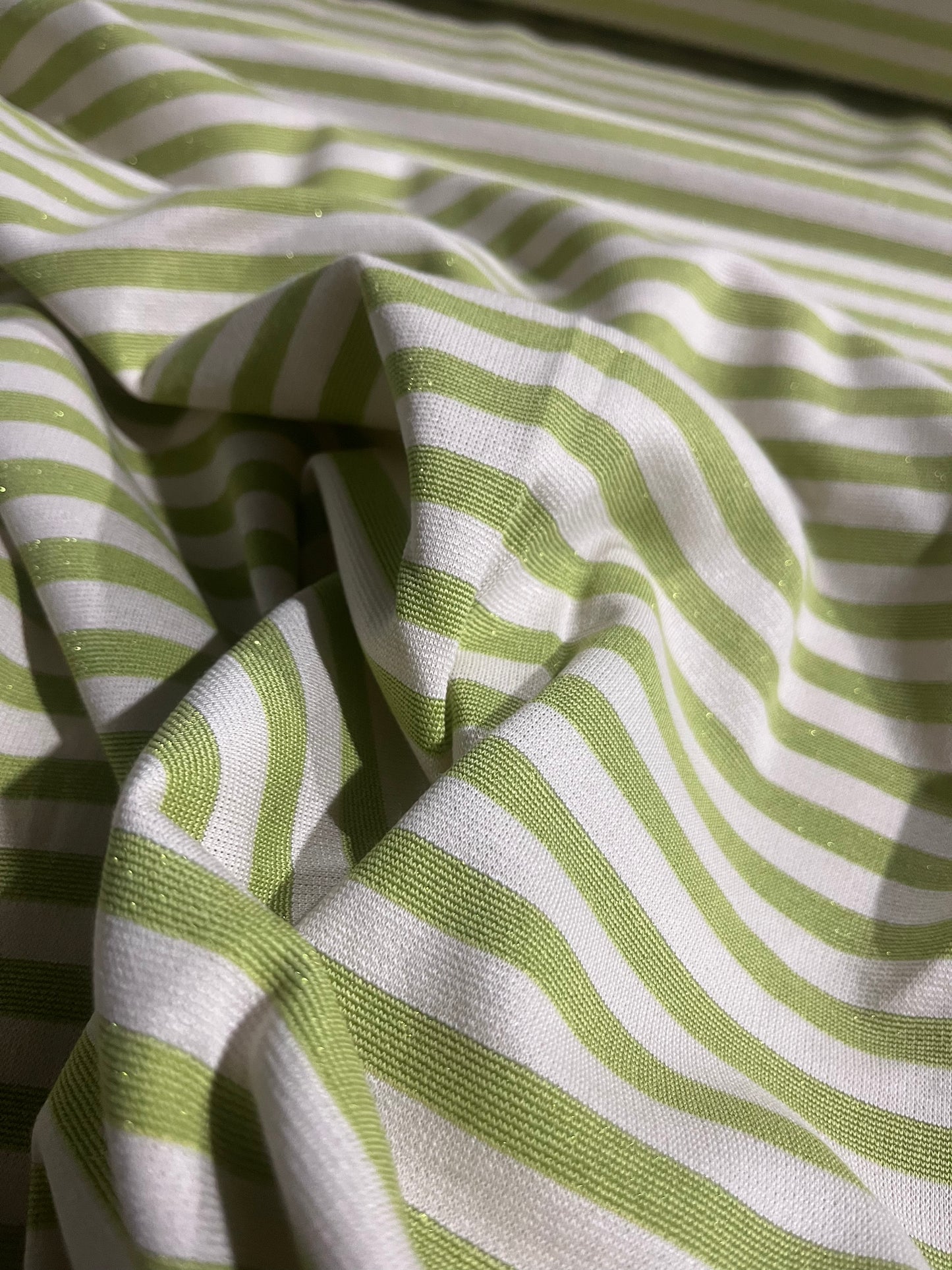 Yvette 011 heavy viscose jersey shiny stripes