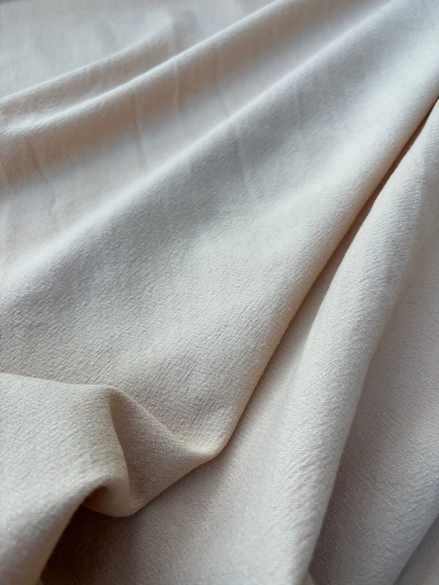 CHARLY 021 sand coloured wool crêpe