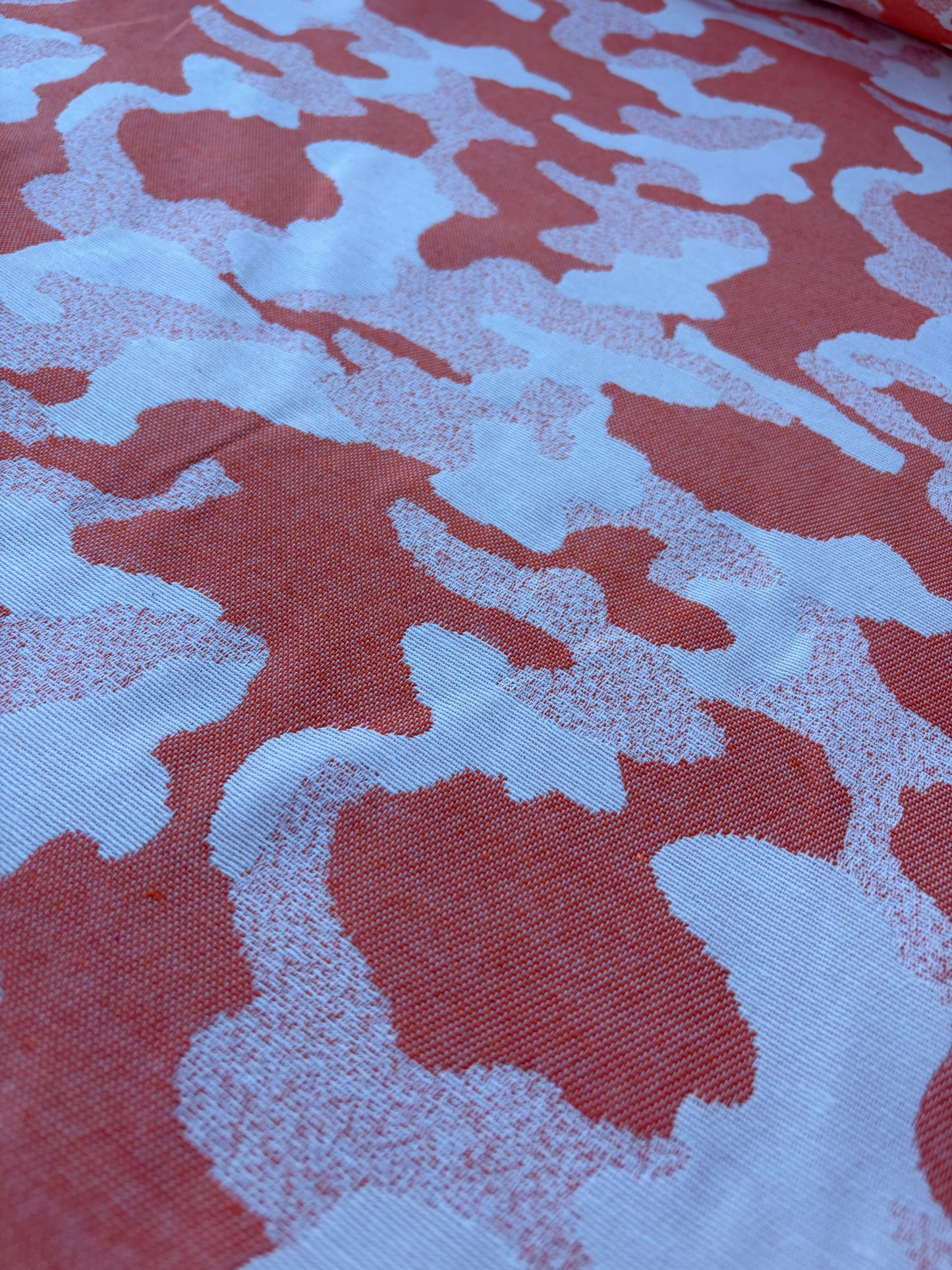 CHARLY 025 cotton jacquard camouflage orange
