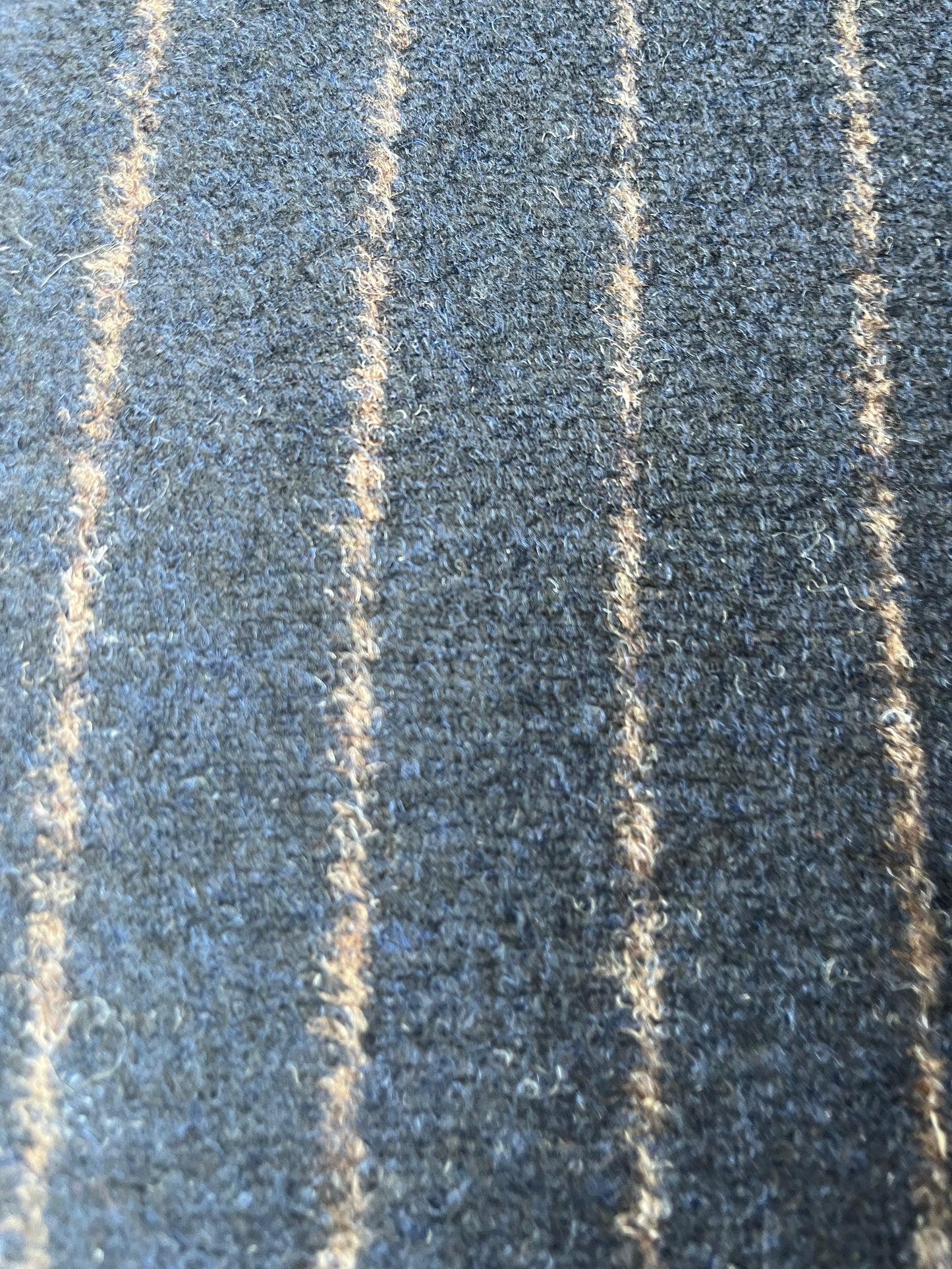 FENIX 002 heavy wool jersey stripes navy/tabac