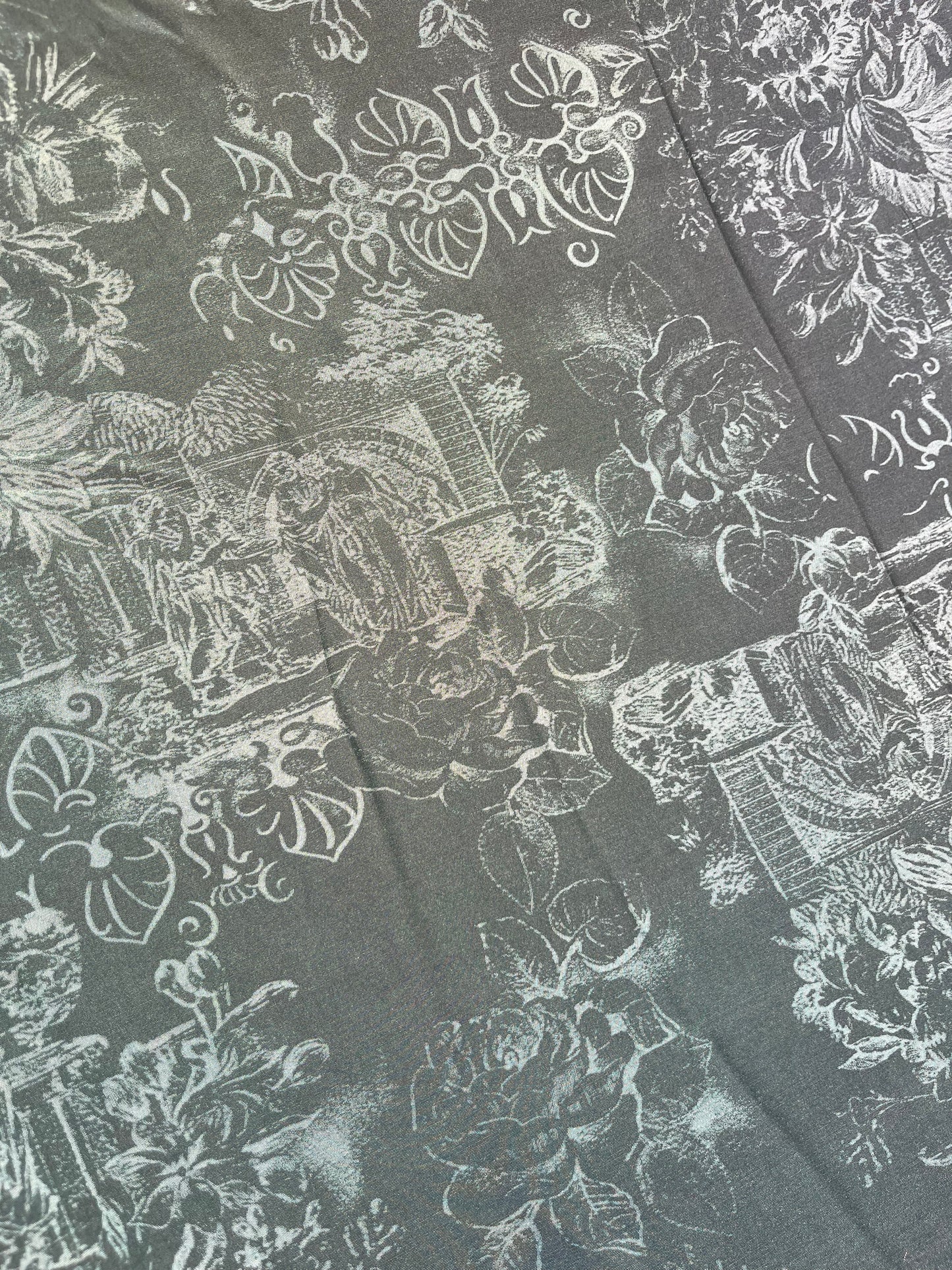 Solstice collection 4 cupro/viscose iridescent print