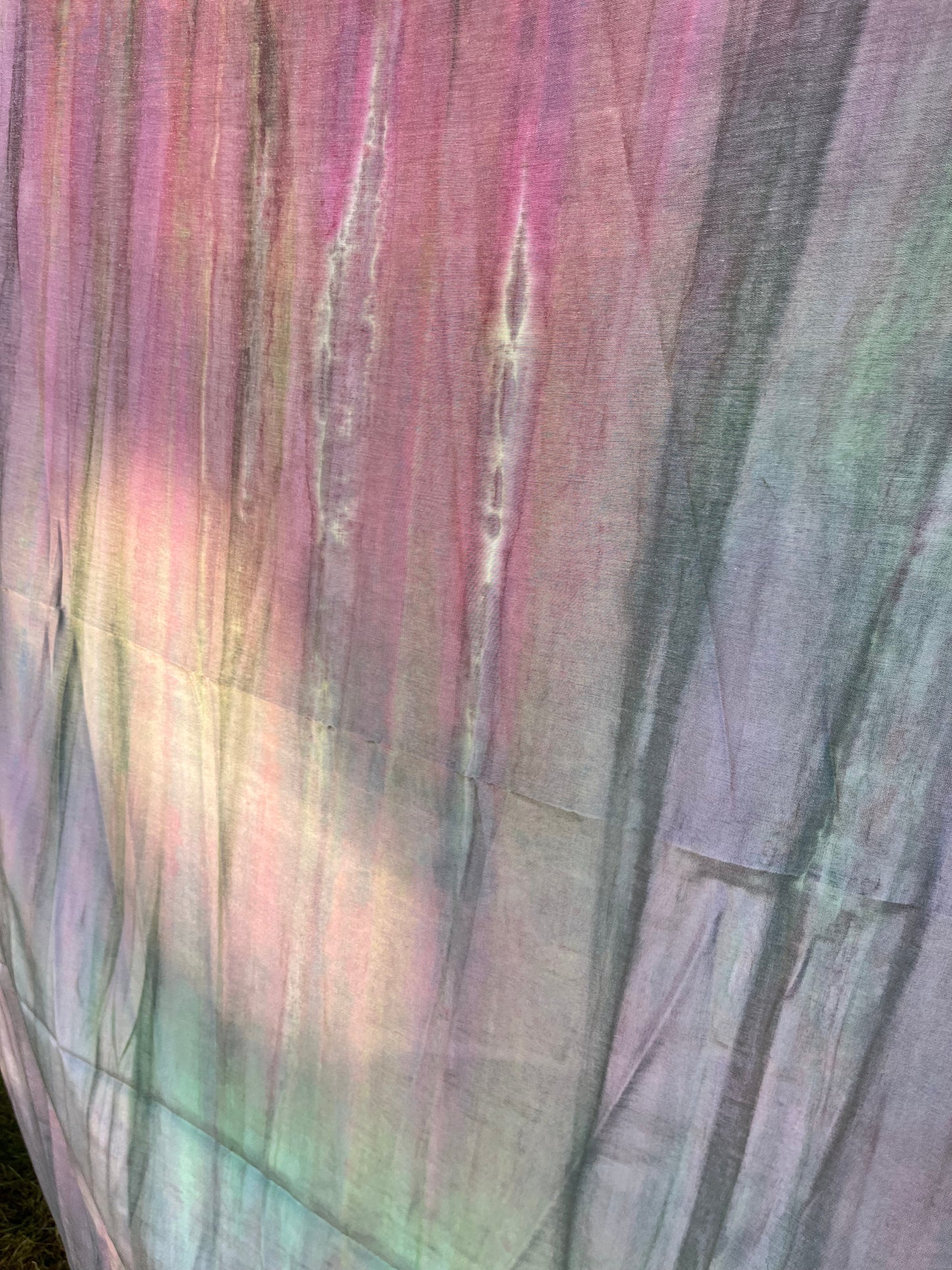 Solstice collection 6 cupro/viscose tie dye fabric