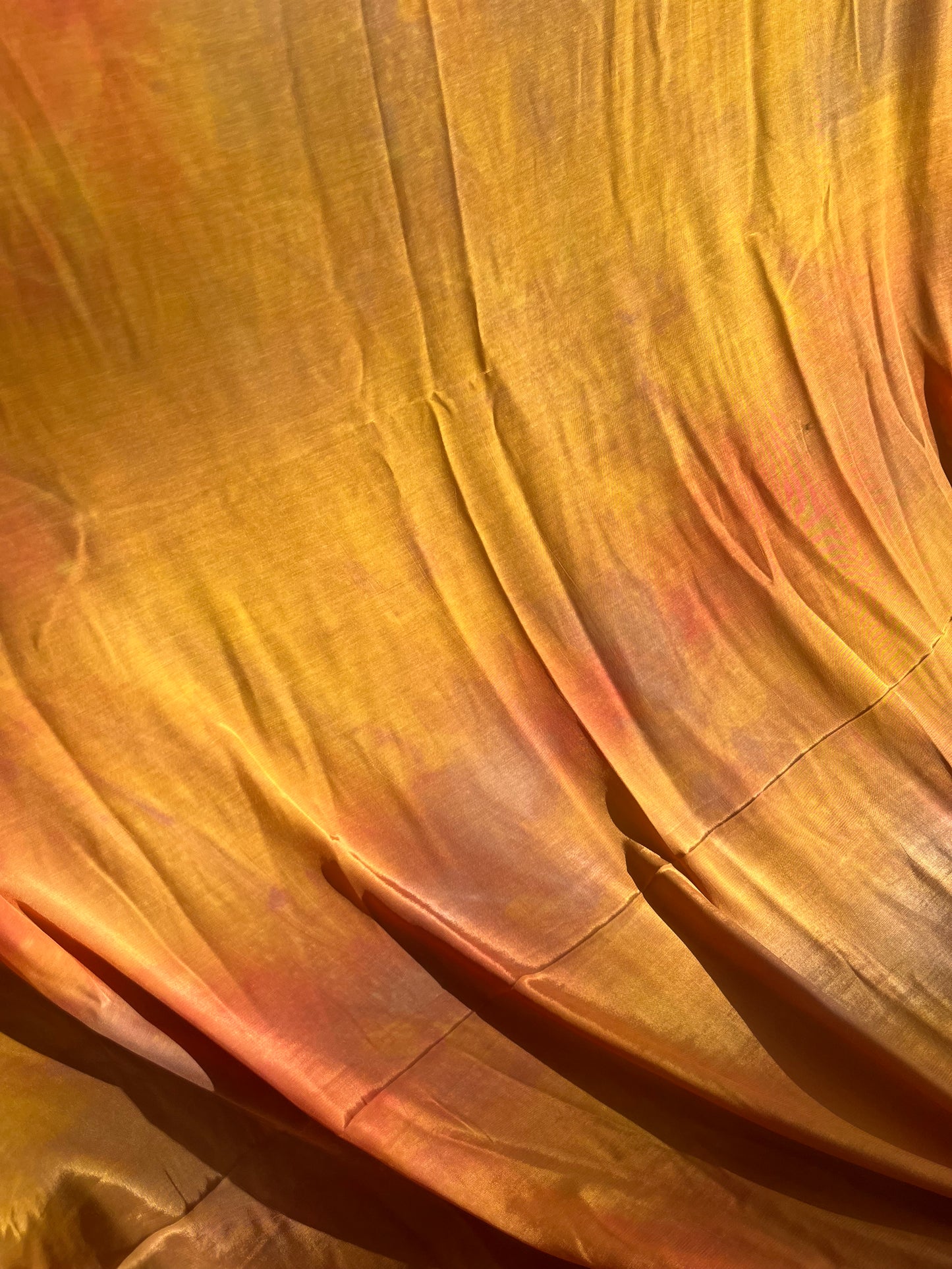 Solstice collection 8 cupro/viscose tie-dye orange
