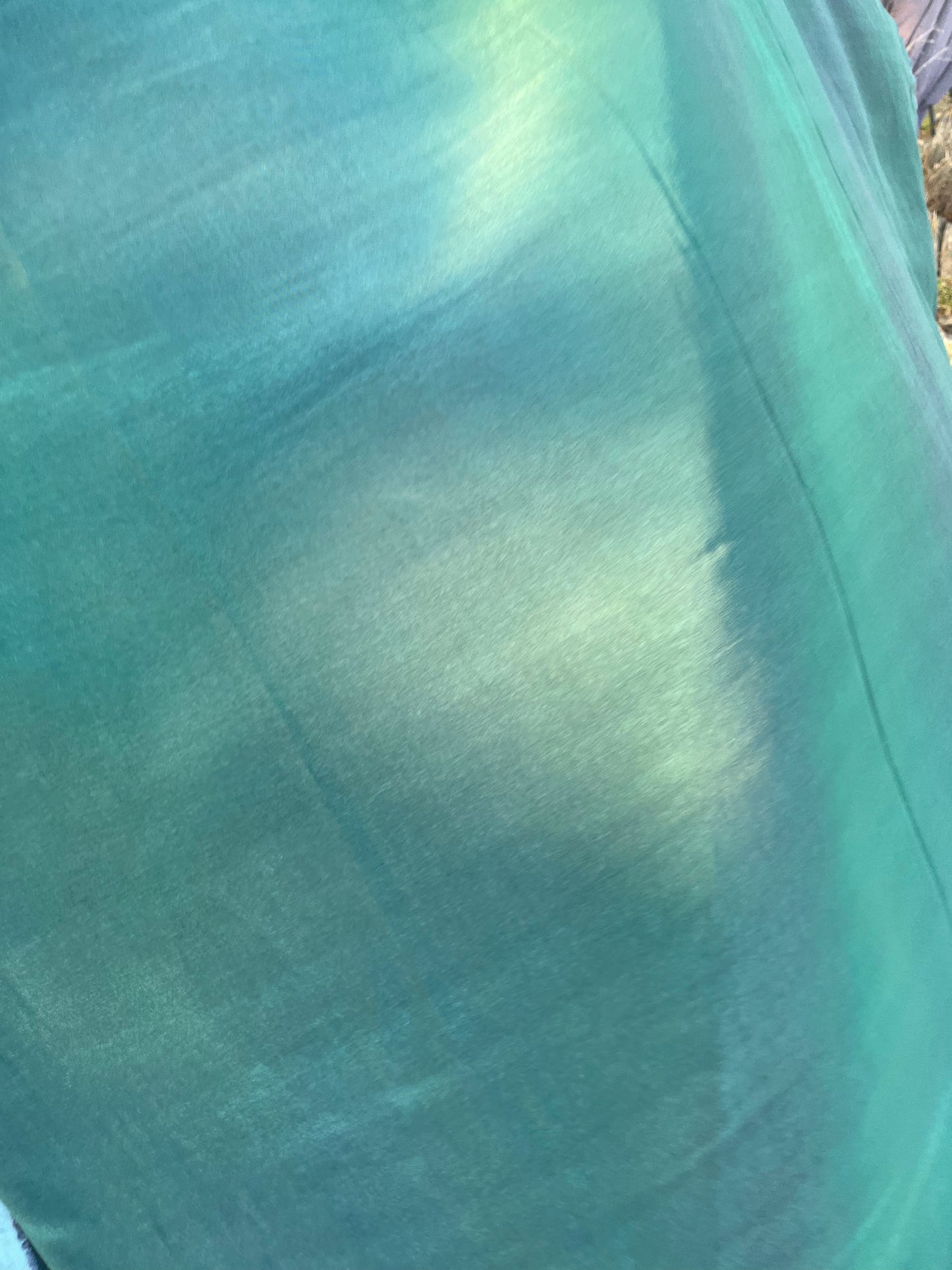 Solstice collection 17 cupro/viscose petrol/green/blue tie-dye fabric