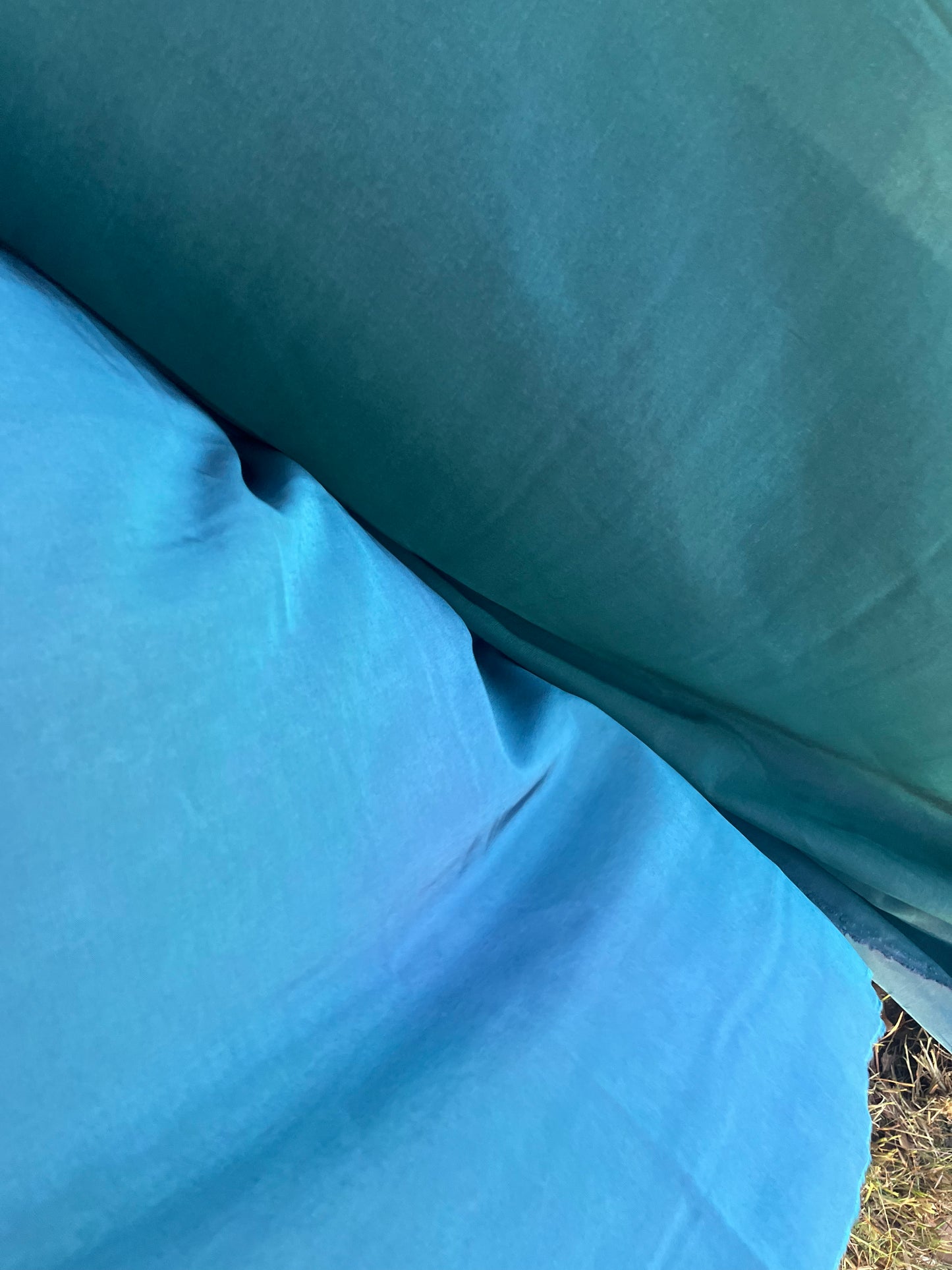 Solstice collection 17 cupro/viscose petrol/green/blue tie-dye fabric