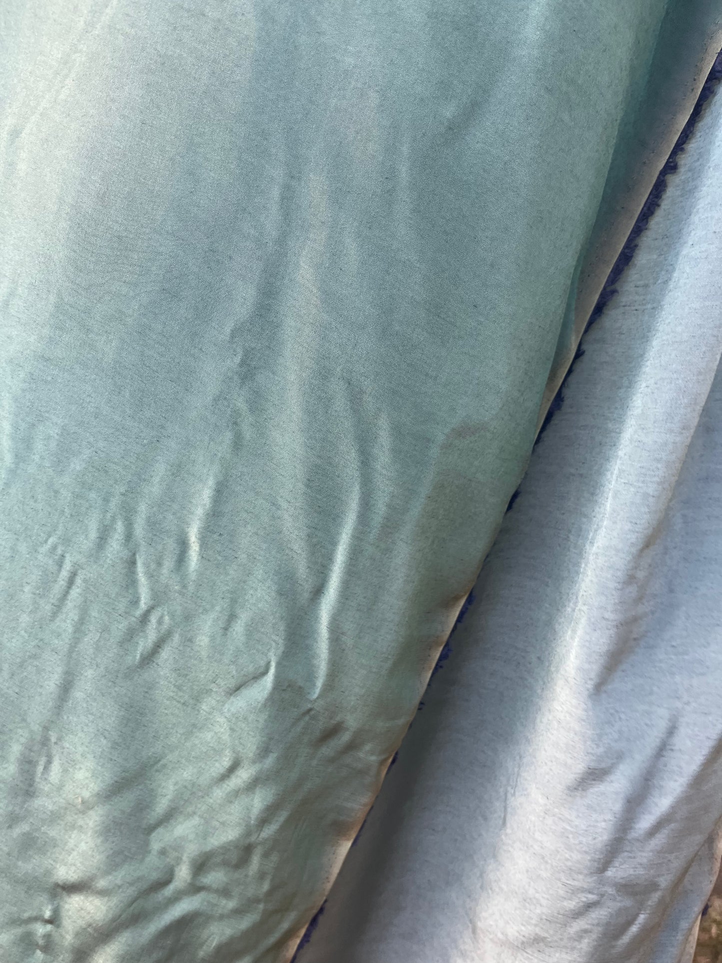 Solstice collection 18 cupro/viscose green/grey sauge fabric