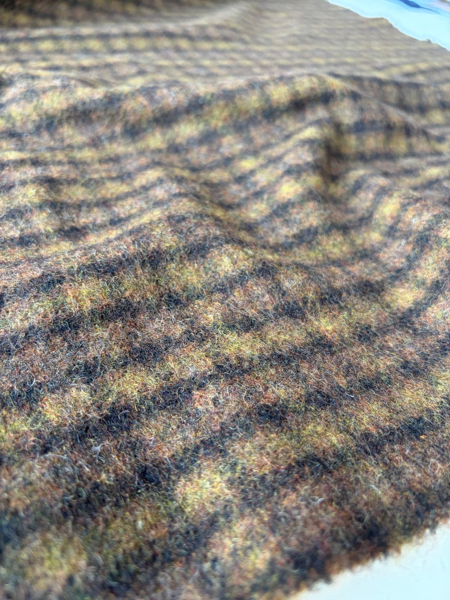 DARREN 009 cognac/brown checkered carded wool