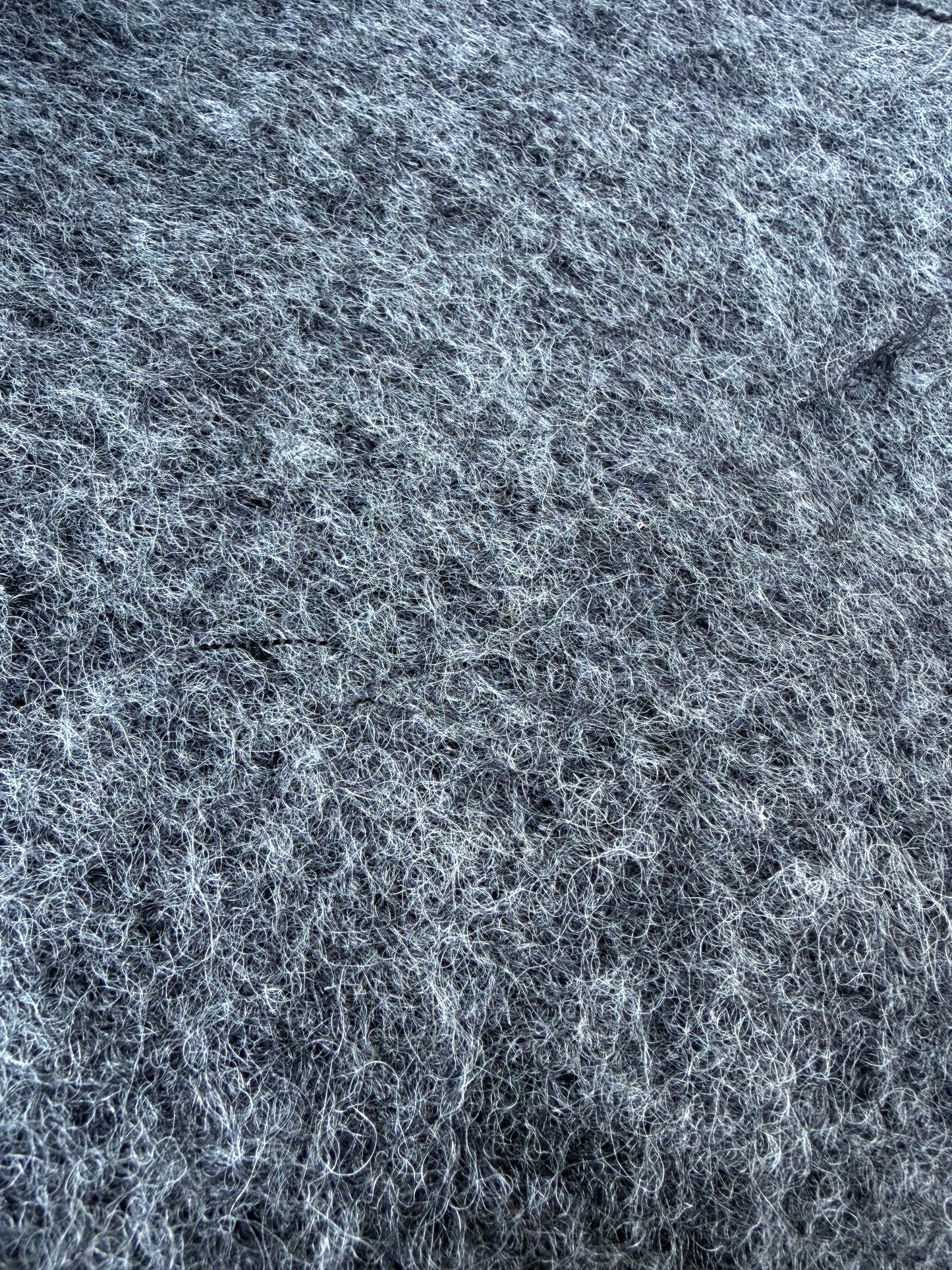 DARREN 011 grey mélange boiled wool