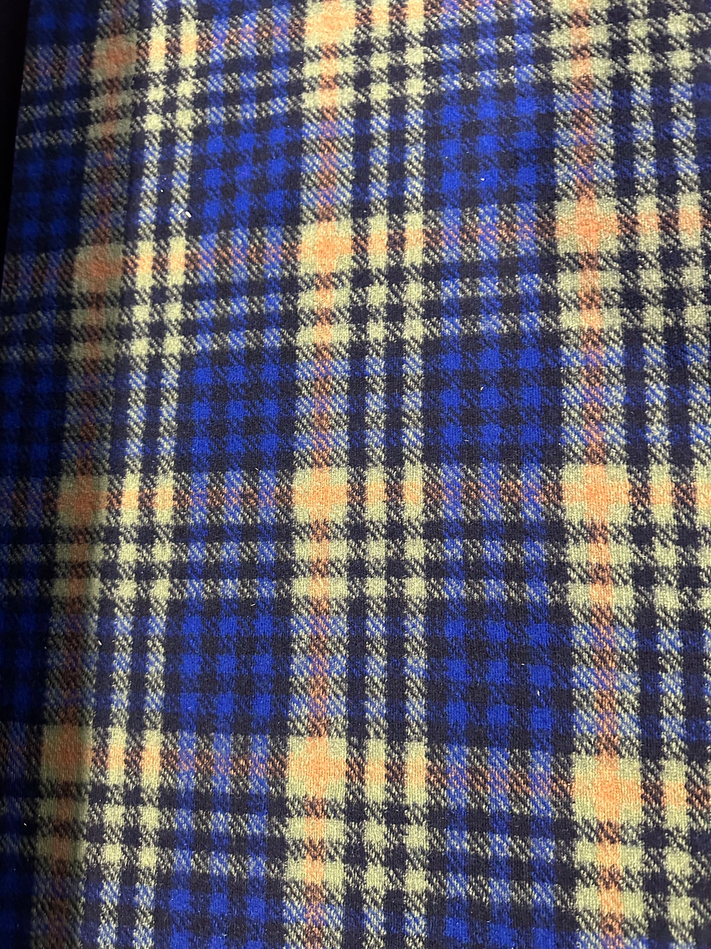 Flip side 355 Blue/green check double face black