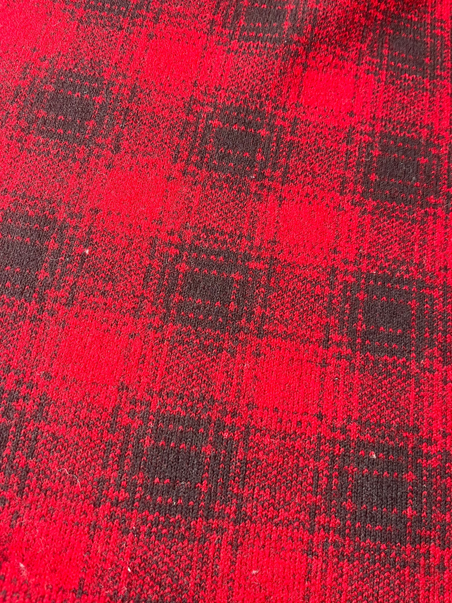 ATILLA 013 heavy wool jersey red/black check